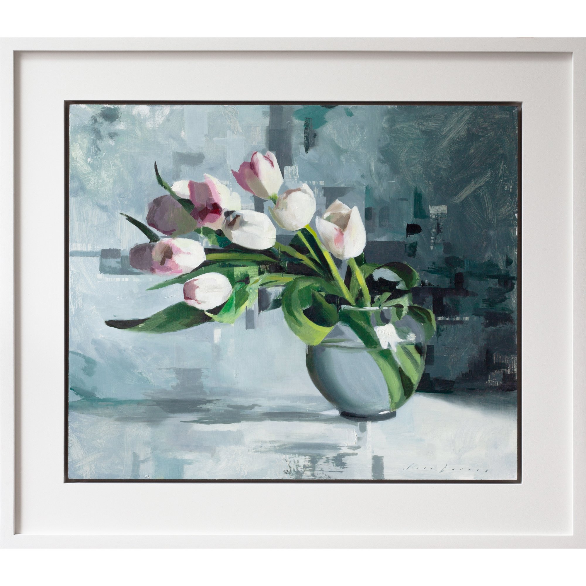 White Tulips and Turquoise