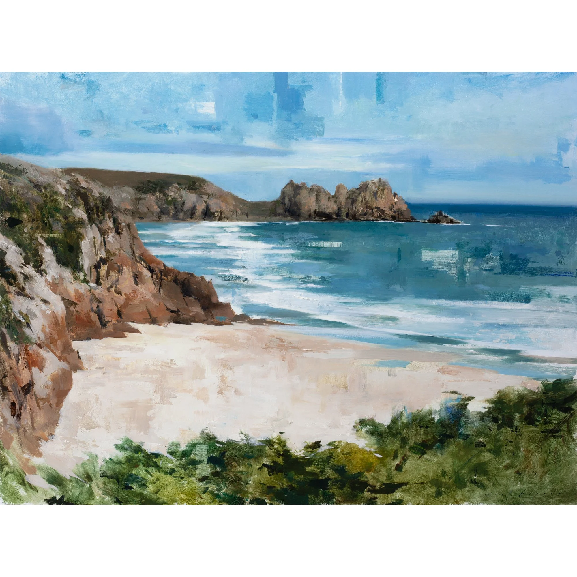 Incoming Tide at Porthcurno