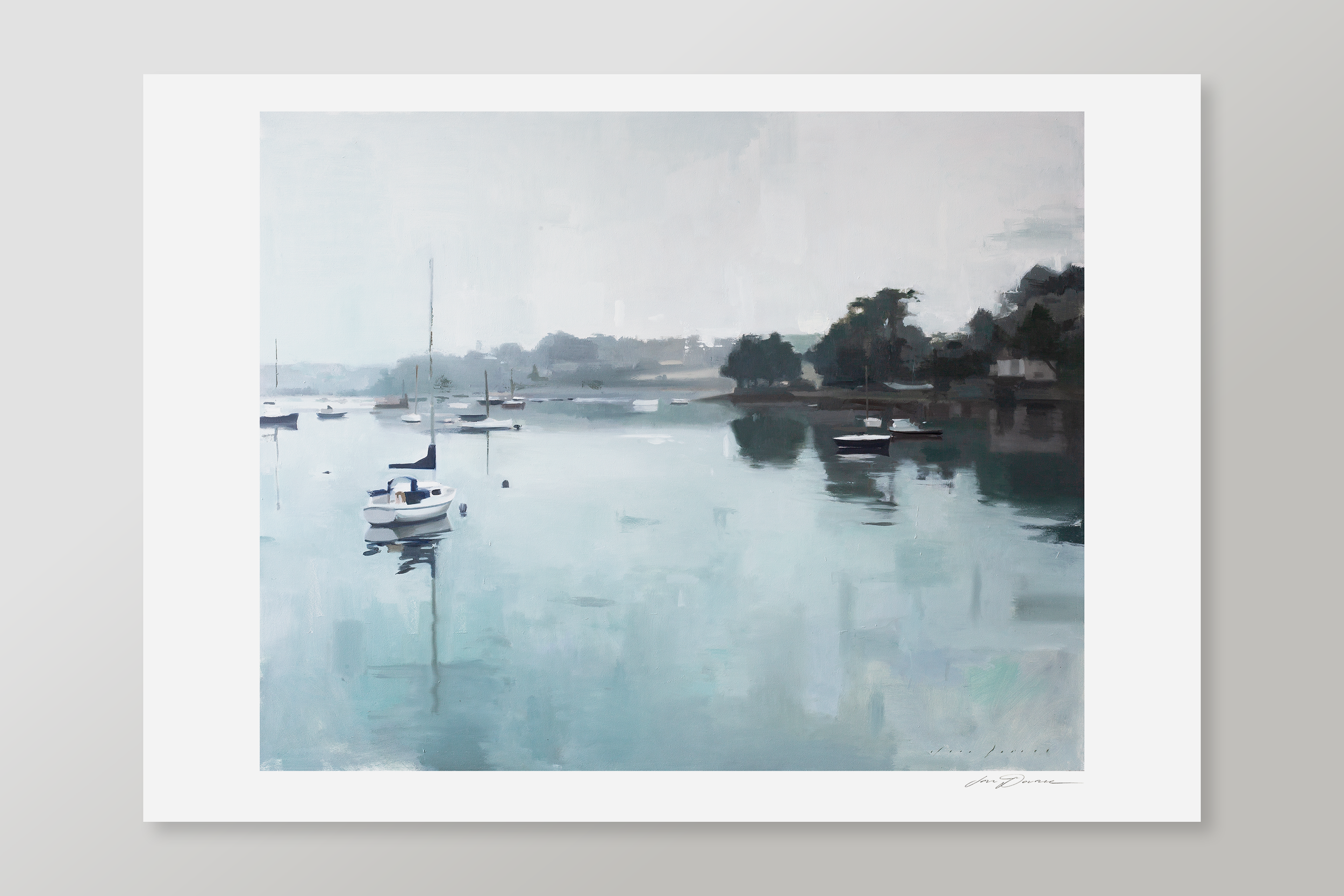 Cornwall Waters in the Mist Print