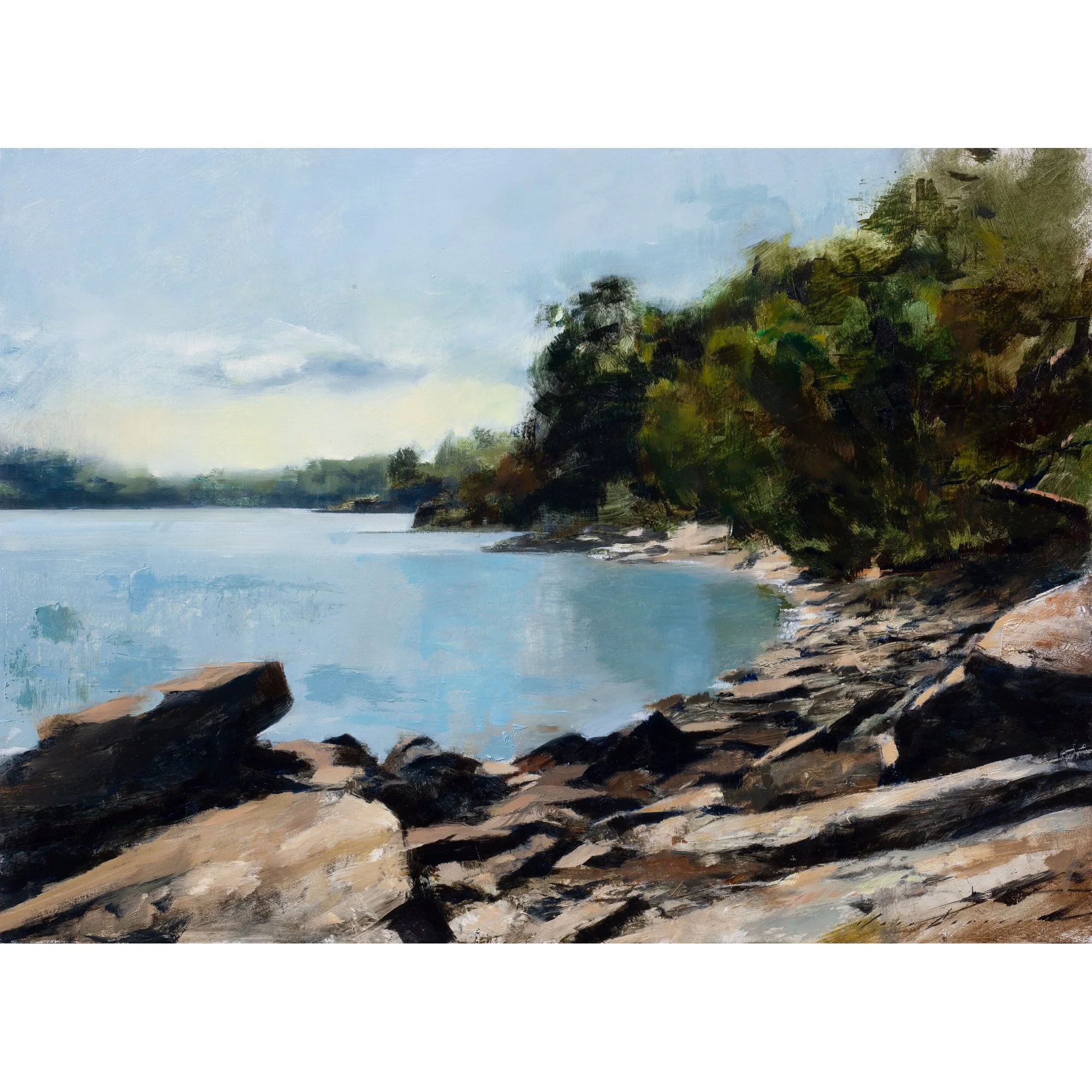 Summer Light on Rocks at Durgan