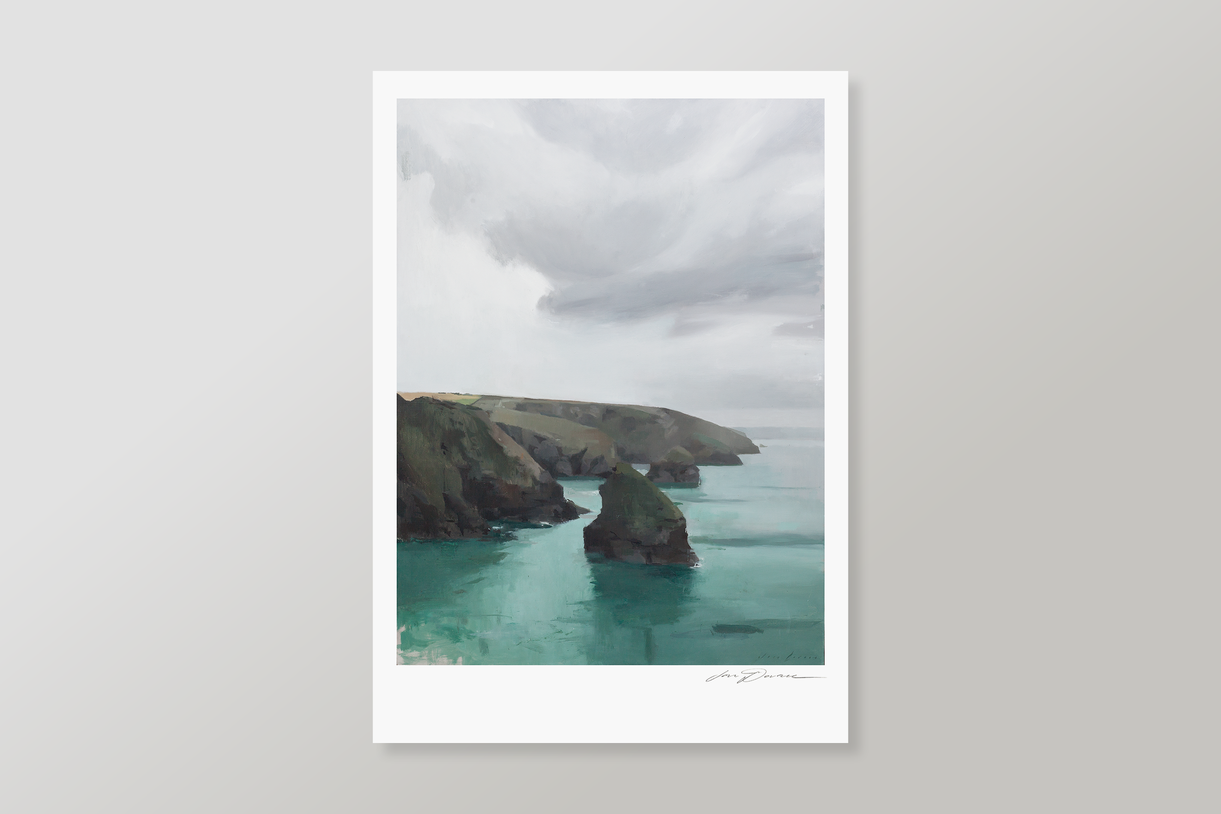 CORNWALL CLIFFS AND SKY Print