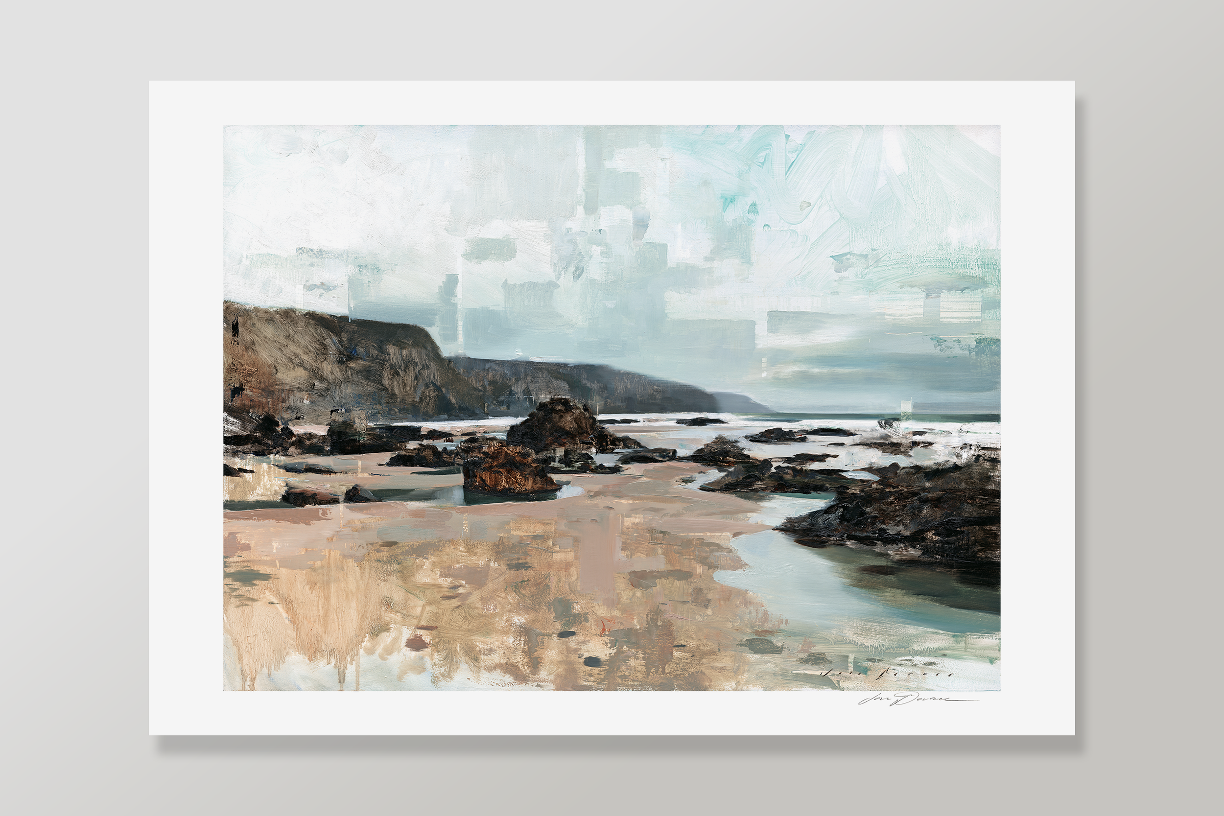 Fragmented Porthtowan Rocks and Water