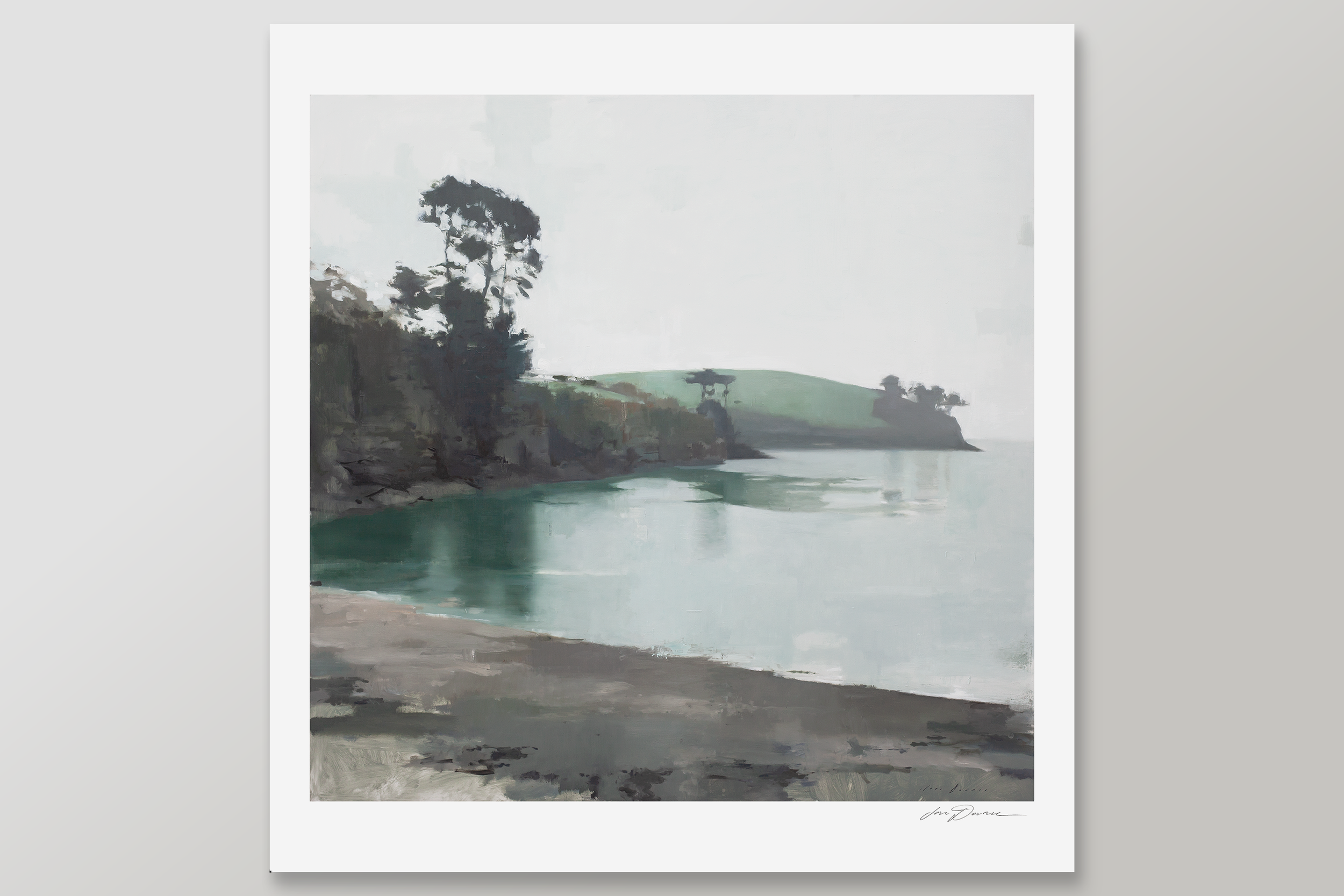 Mist at Grebe Beach Print