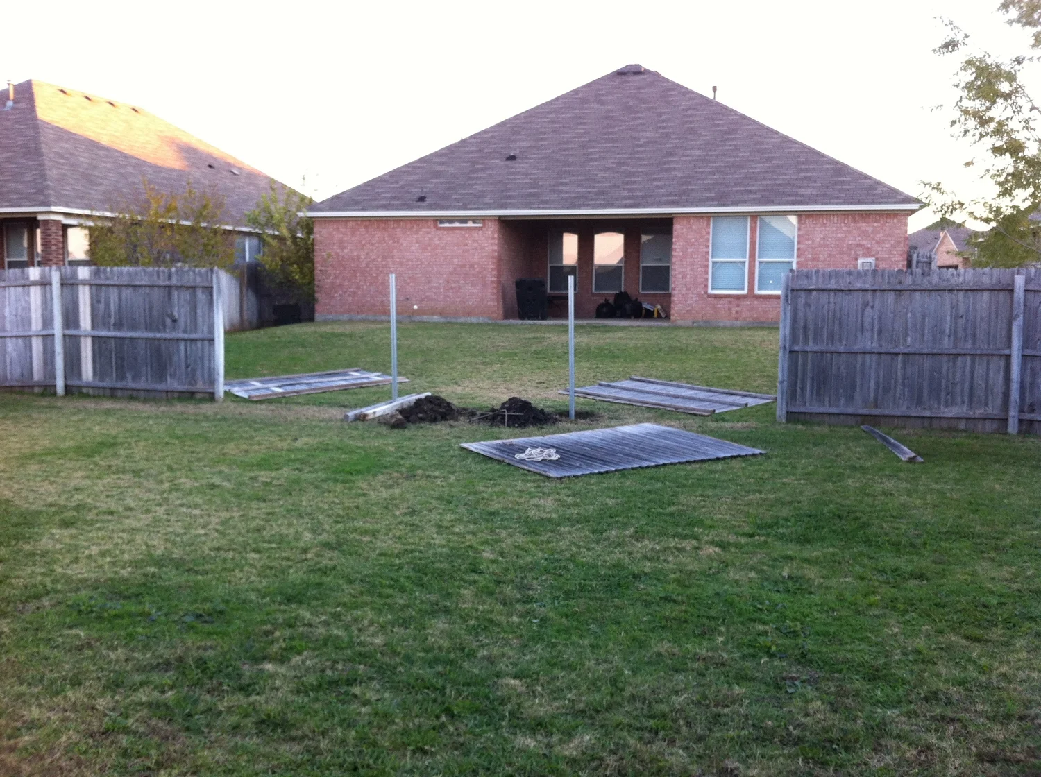 replacing fence posts