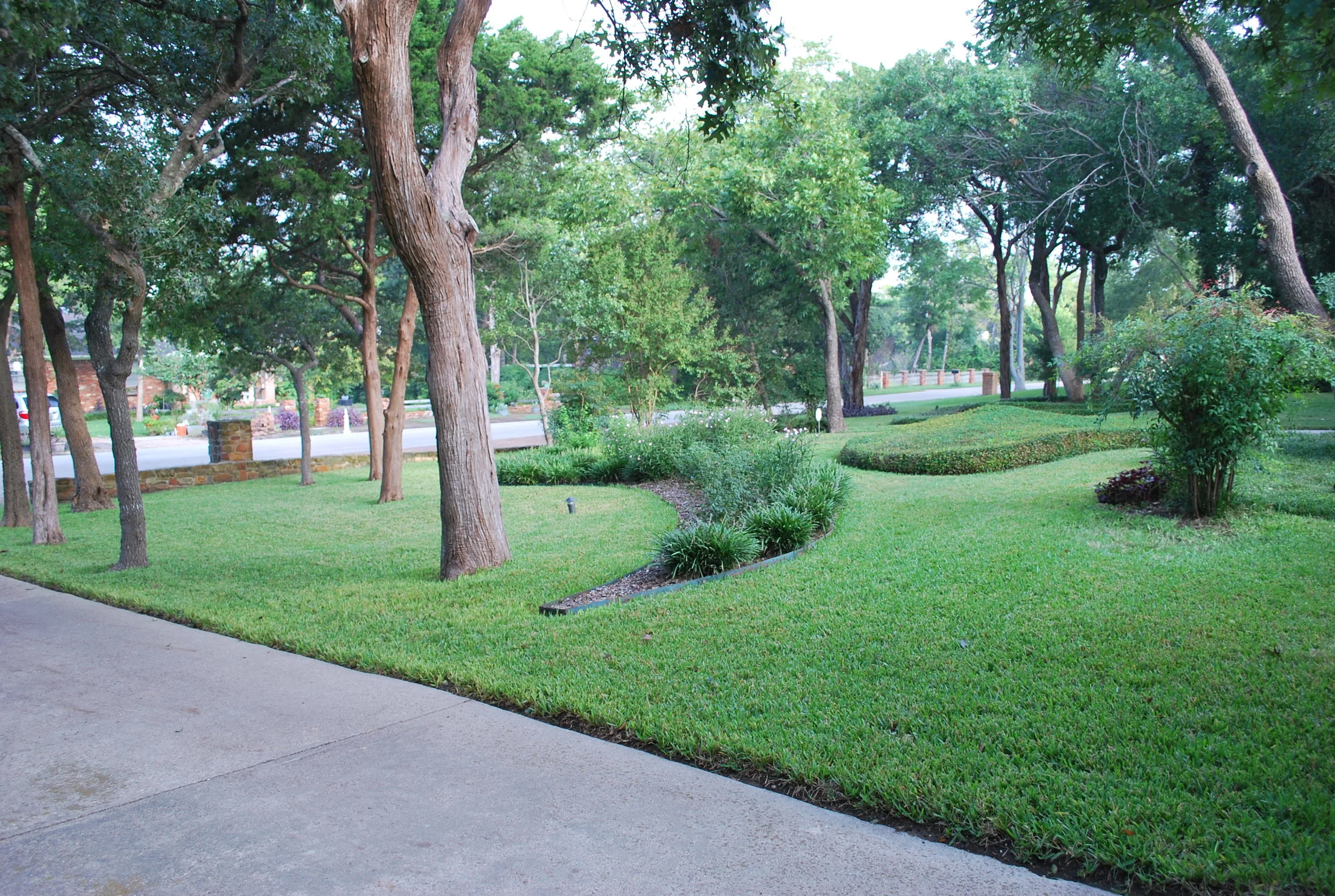 tip of the day:  mowing the lawn