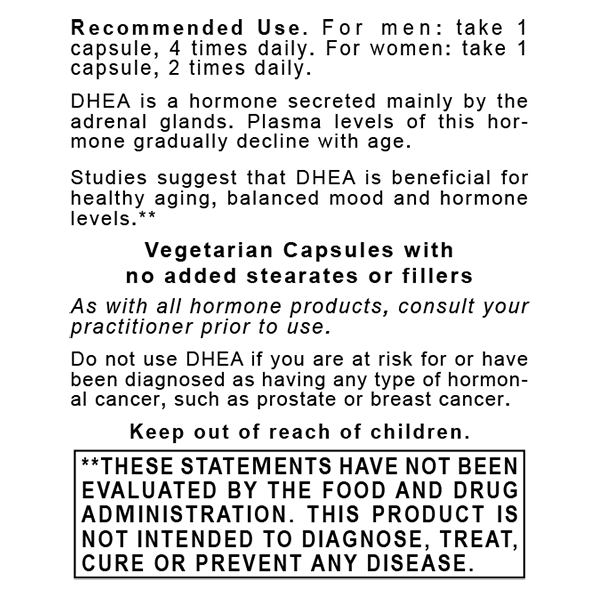 DHEA, Premier — Designed for Thriving