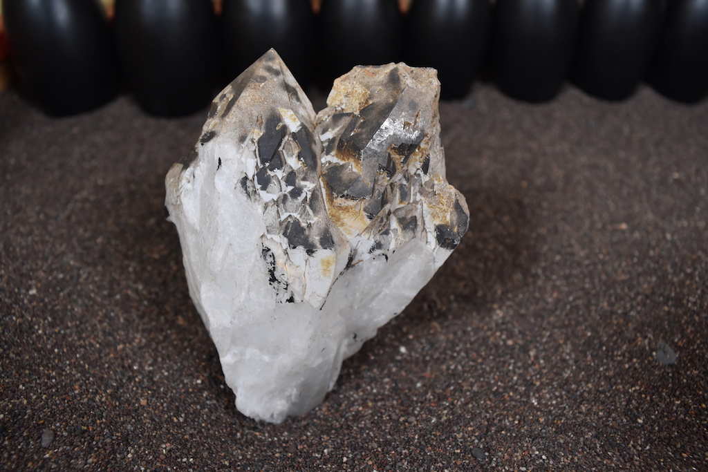 Quartz with Black Manganese Oxide, Georgia, USA