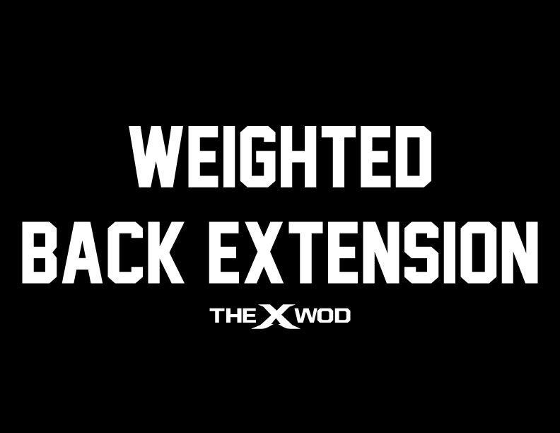 Weighted Back Extension Movement Demo