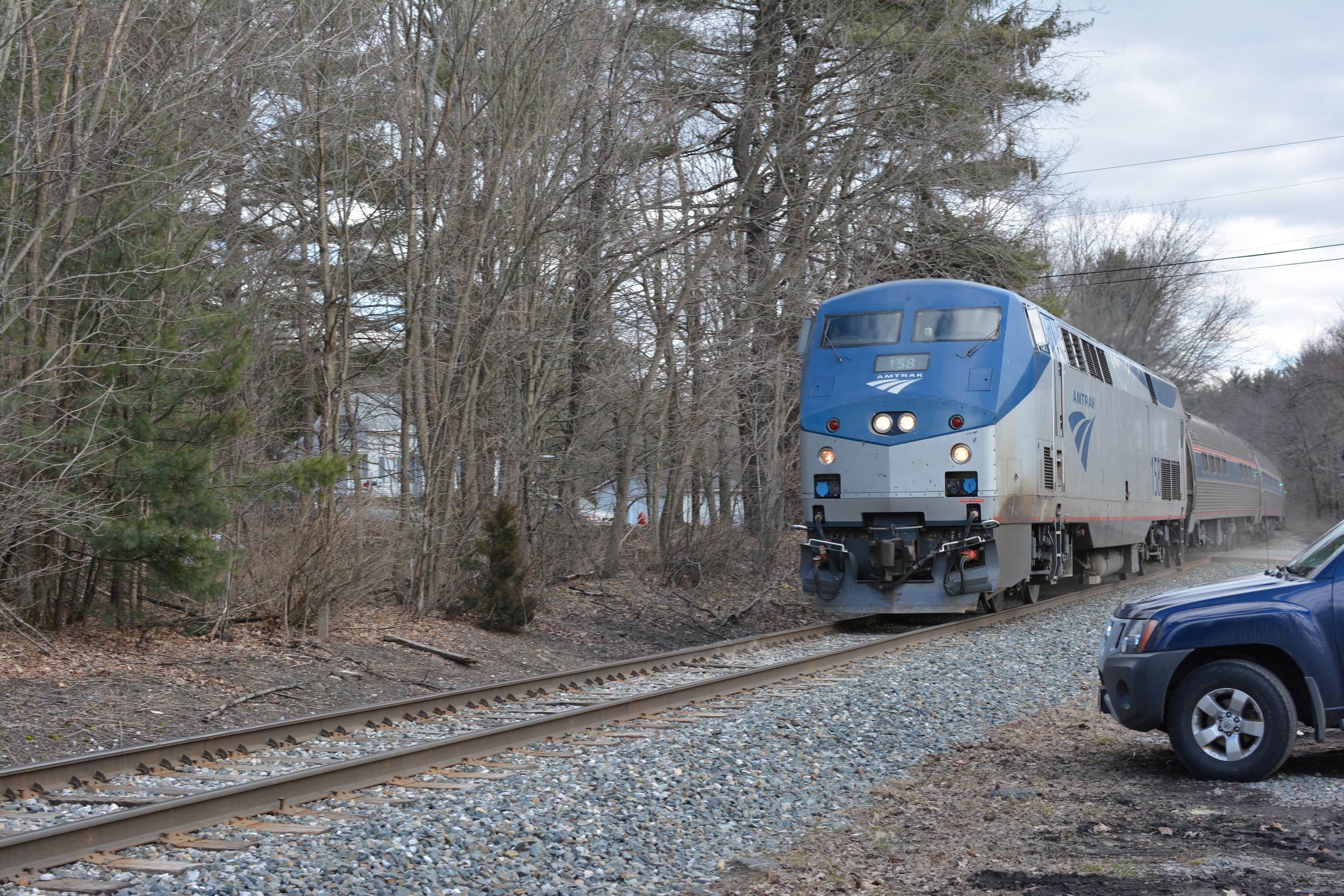 Amtrak Vermonter through Cushman MA. 4/07