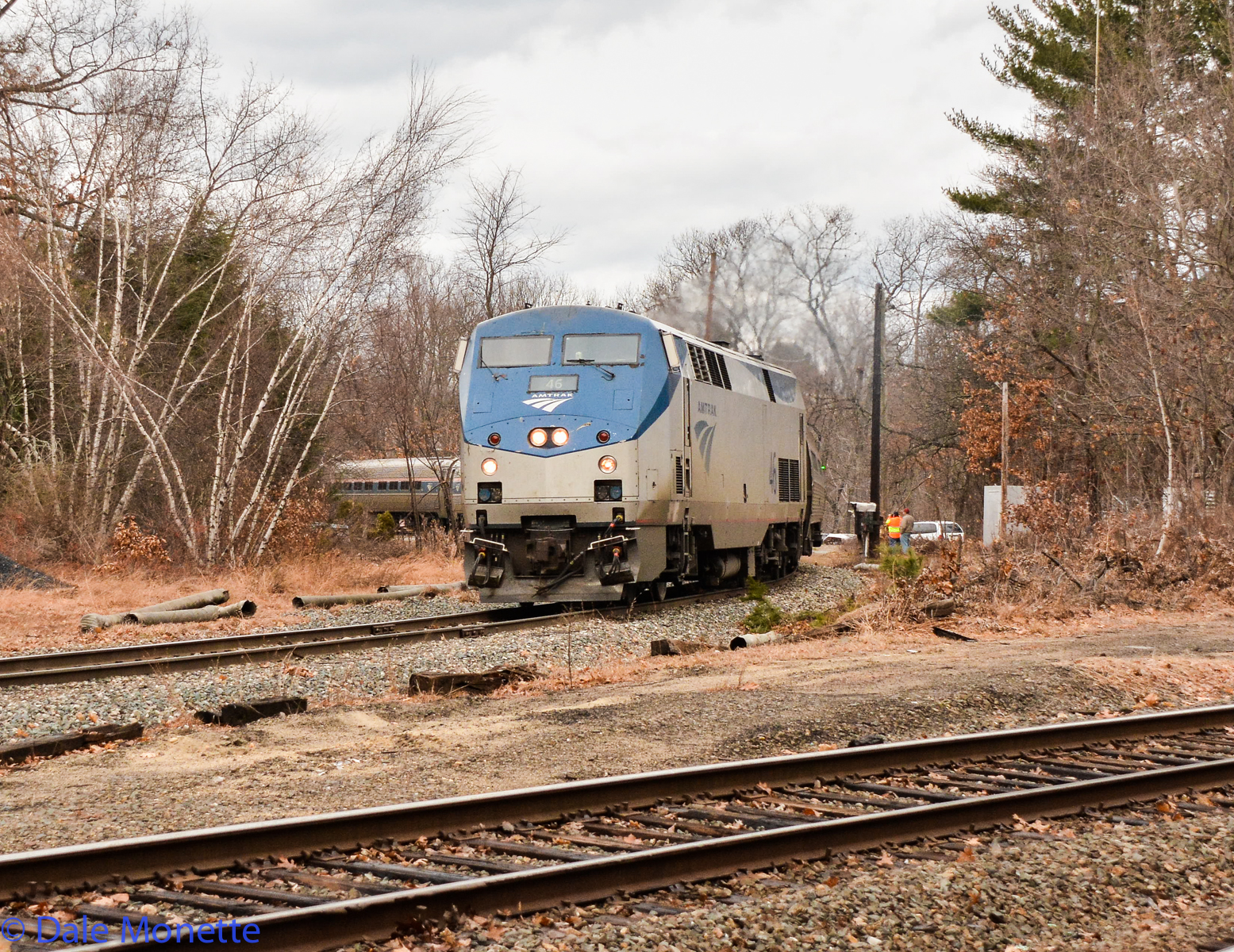 Amtrak Vermonter, last run through Millers Falls MA. 12/14