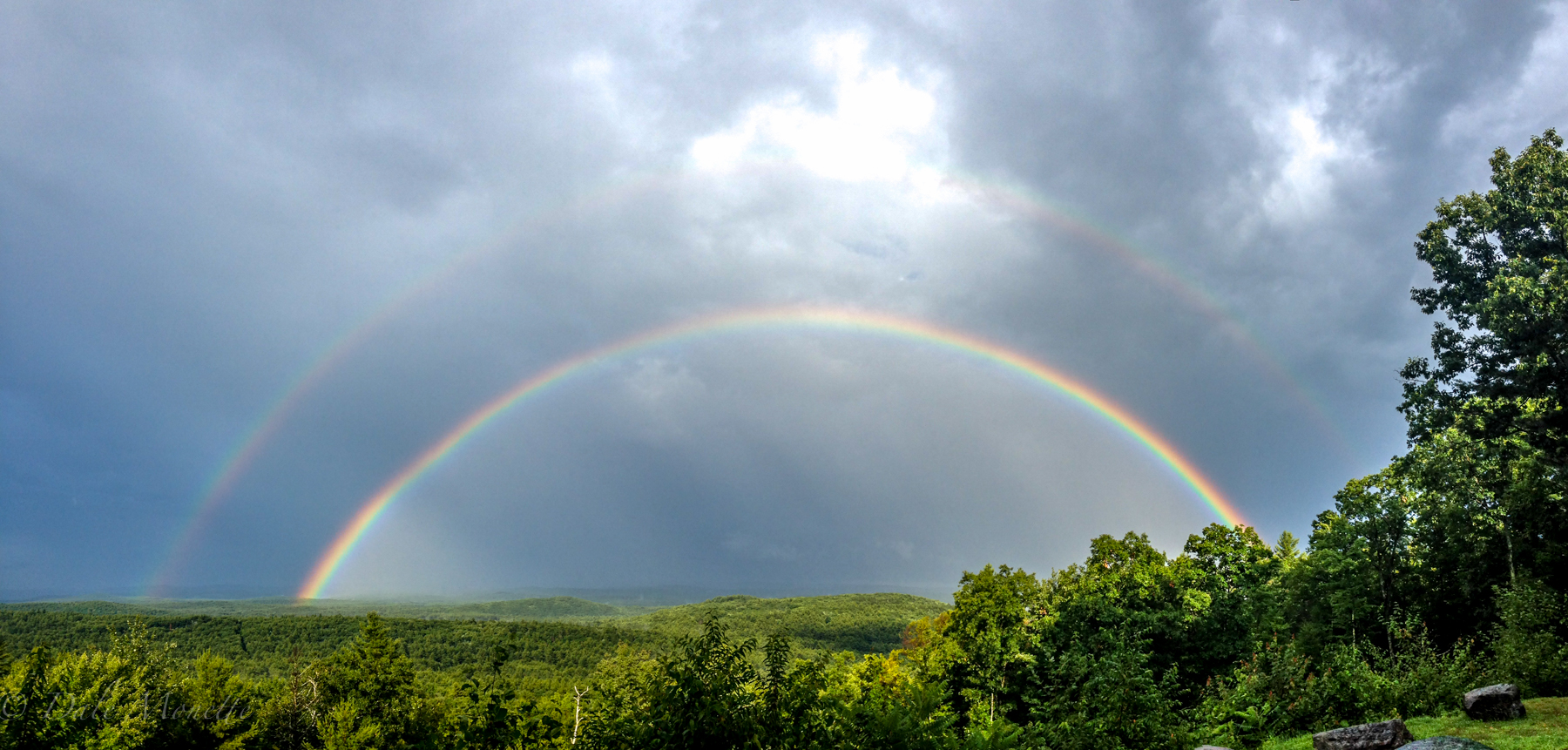Double rainbow in New Salem