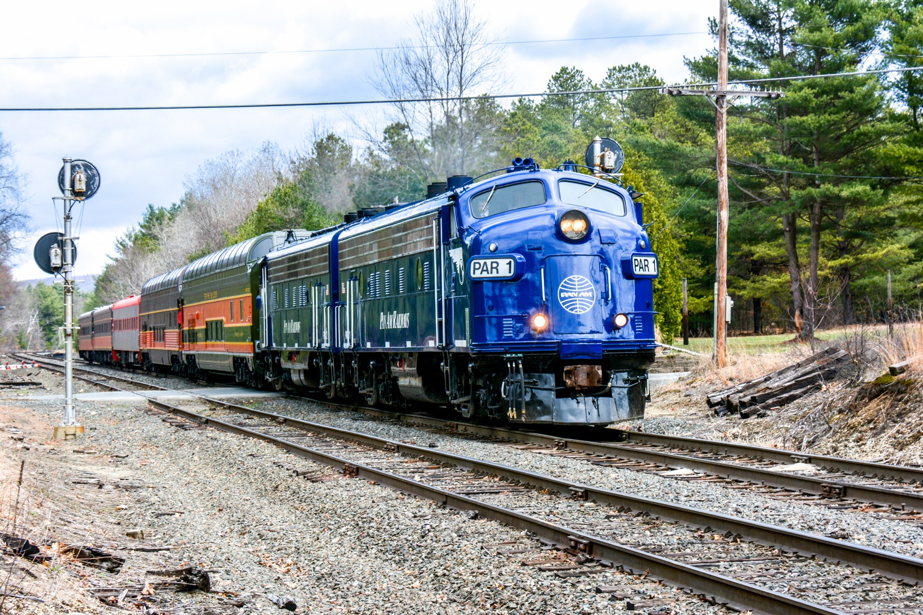 Pan Am F units in Montague MA