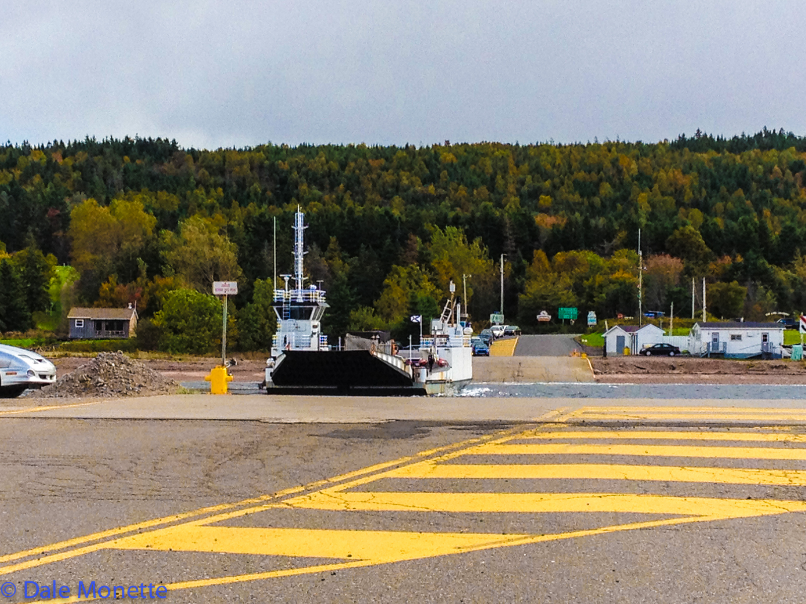   The Englishtown Ferry. Its a small ferry that runs on a huge cable. It saves you 30 minutes off your trip.  