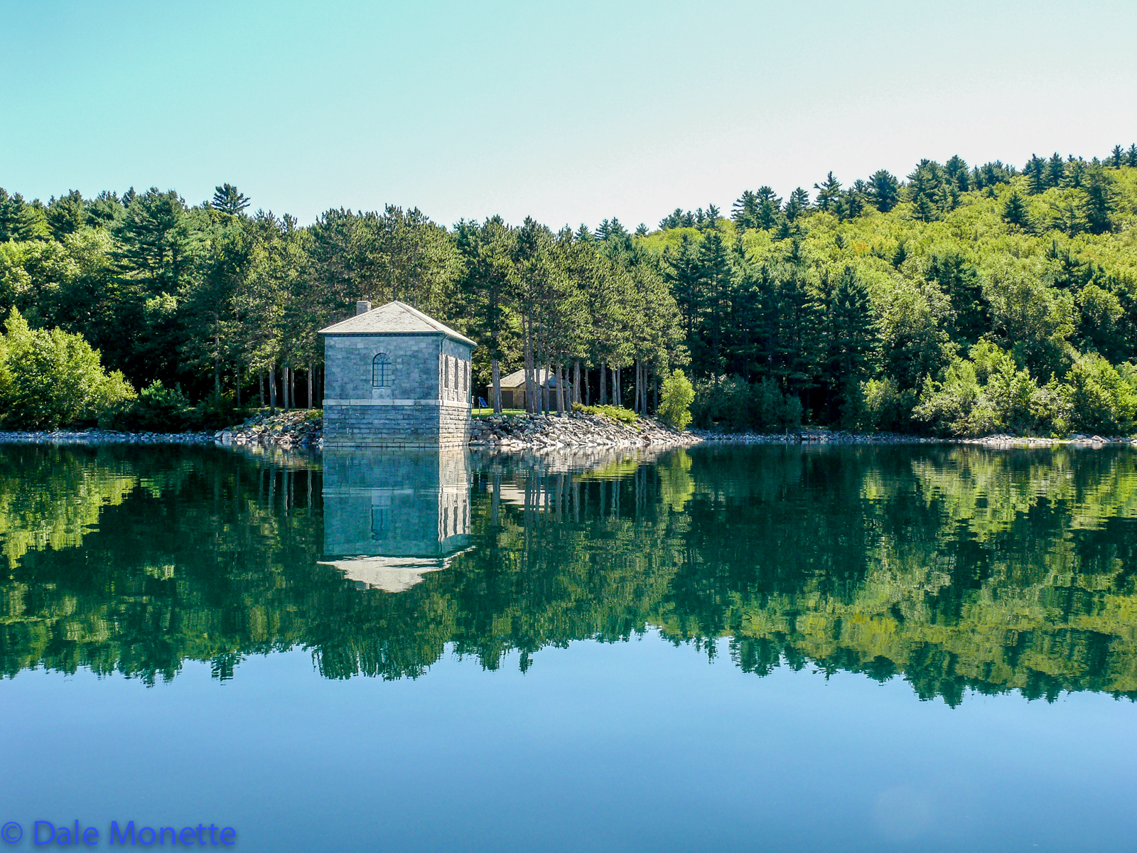 Here is where the water starts it's way to the Boston area thru the Wachusett Reservoir some 24 miles to the east. Shaft 12, the start of a long 24 mile underground tunnel. 