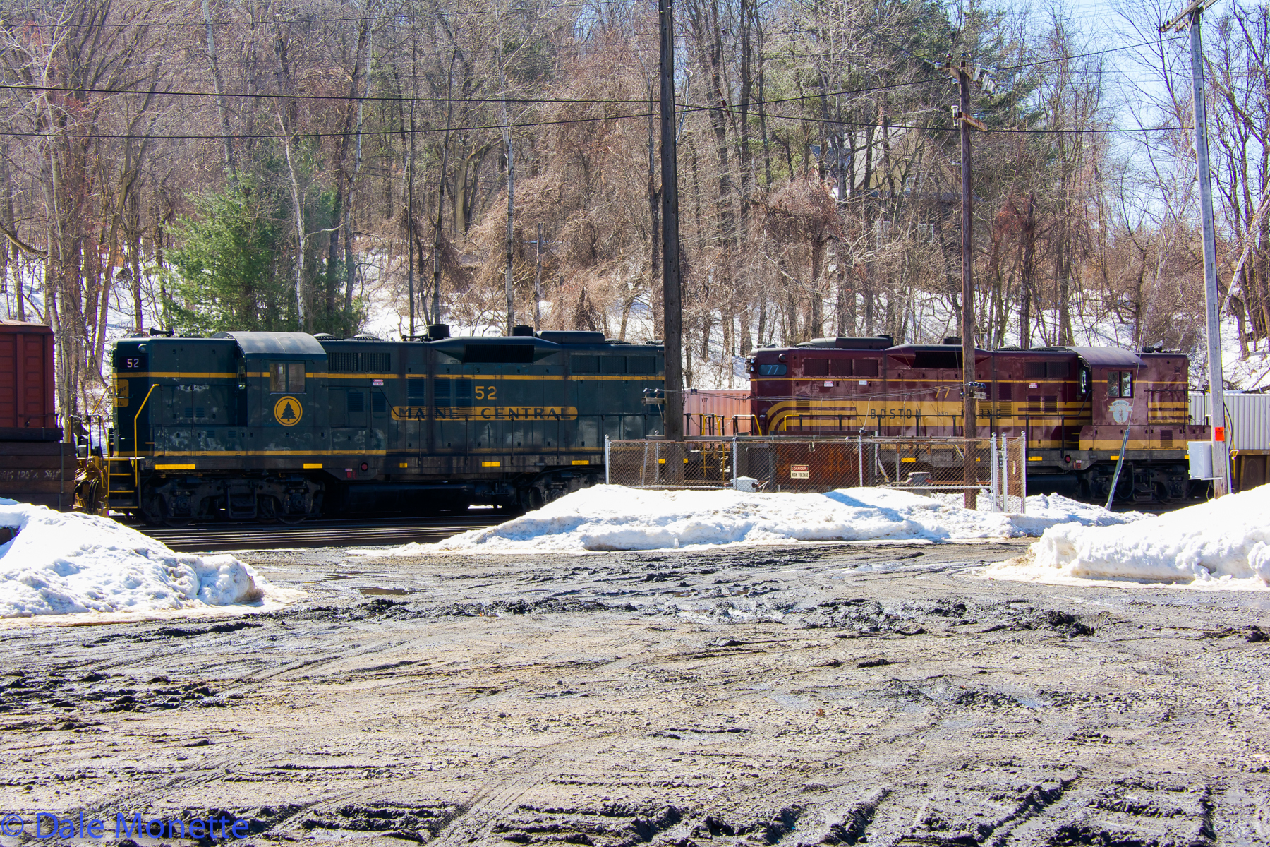   Here's both Alco's lashed together working the East Deerfield Pan Am train yard putting a train together. &nbsp;3/12/15  