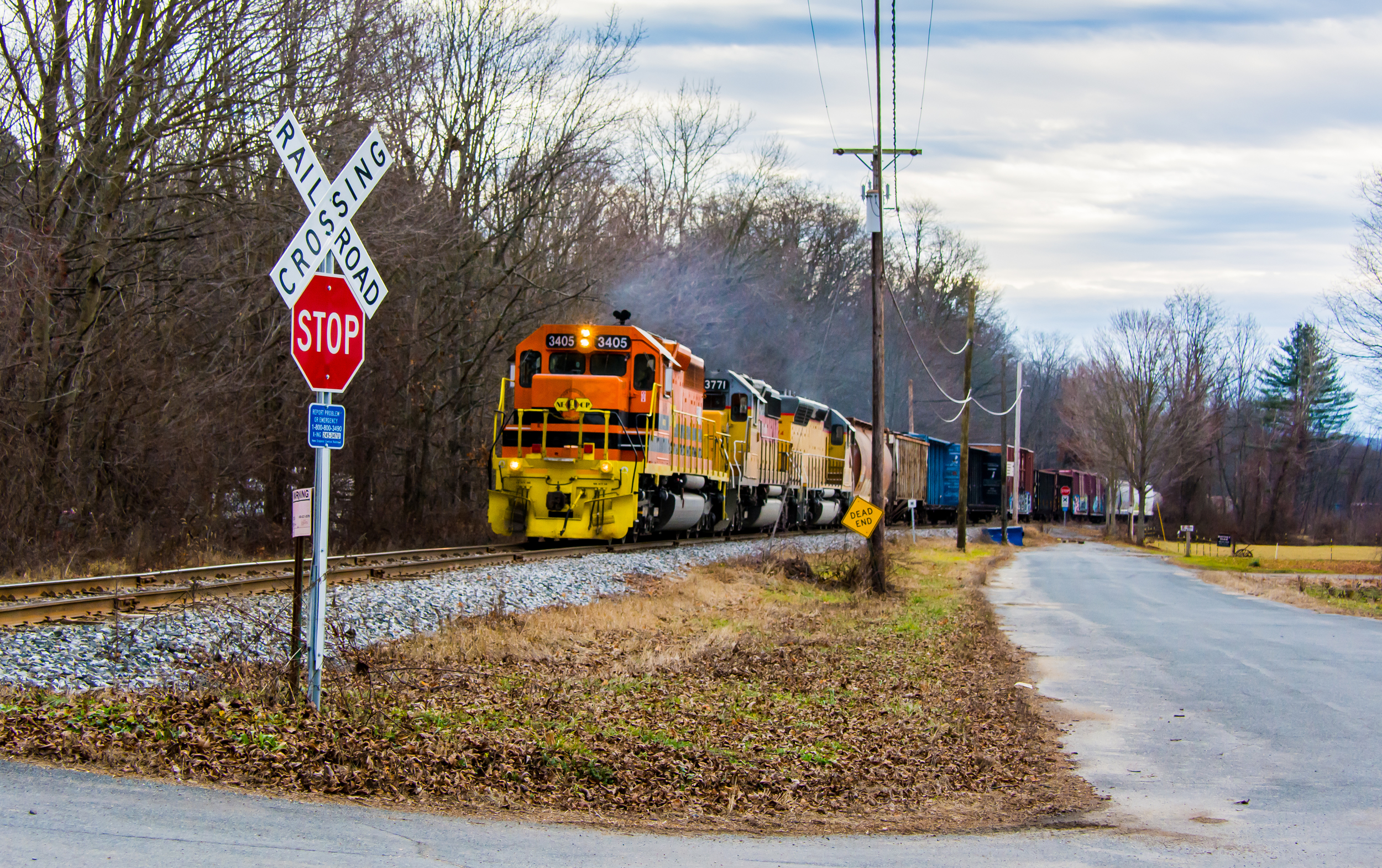 New England Central Railroad at Northfield MA