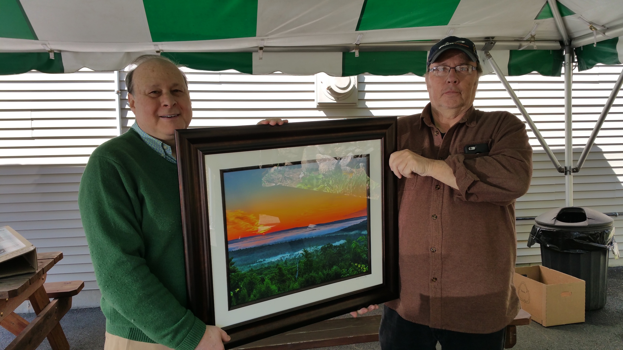   Former President of the MA Senate Stan Rosenberg saw the photo thats on display at Logan International Airport in Terminal B and wanted to buy one. I presented it to him and it hung in the Massachusetts State House while he was in office !  