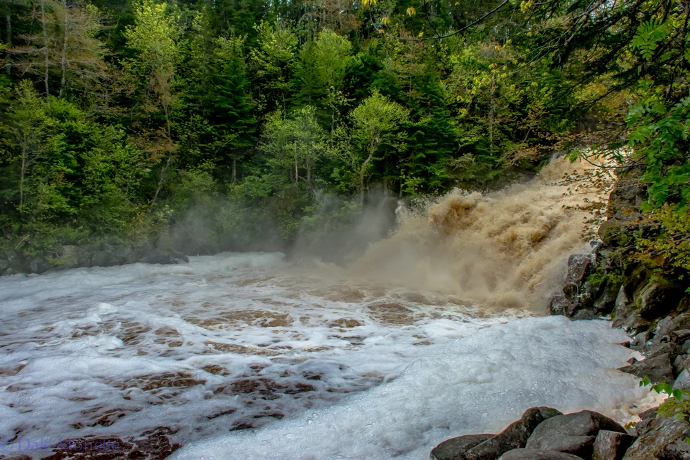 Heavy rains last night on Cape Breton really gave us some wild water today ! Mary Ann Falls, Cape Breton Highlands National Park, Nova Scotia, Atlantic Canada. 6/13/16