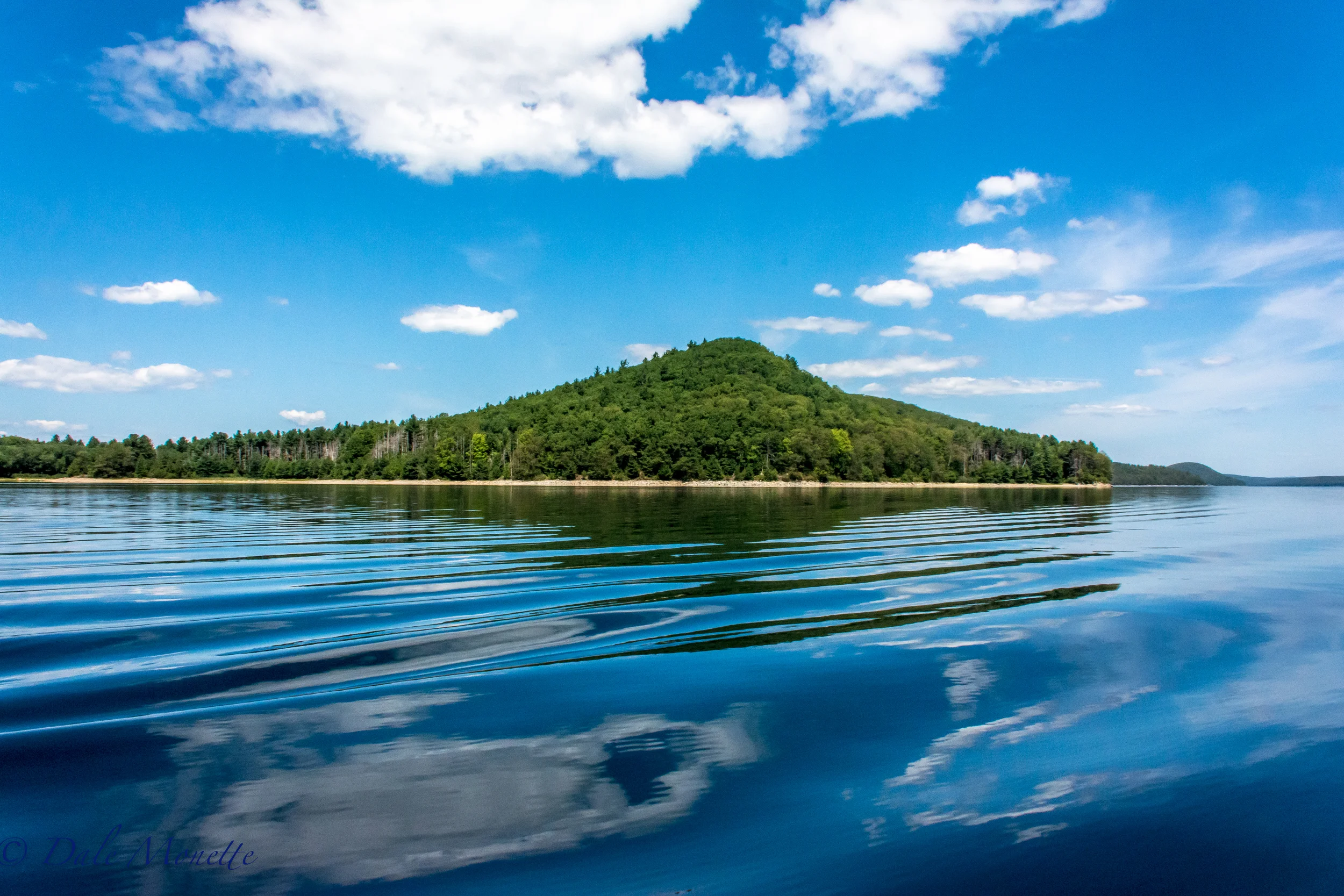 Mt Ram at the south end of the Prescott Peninsula. You see this from the Enfield Lookout. I was in a boat and we were right over the town of Enfield, or what used to be Enfield before the Quabbin was built. 8/9/16