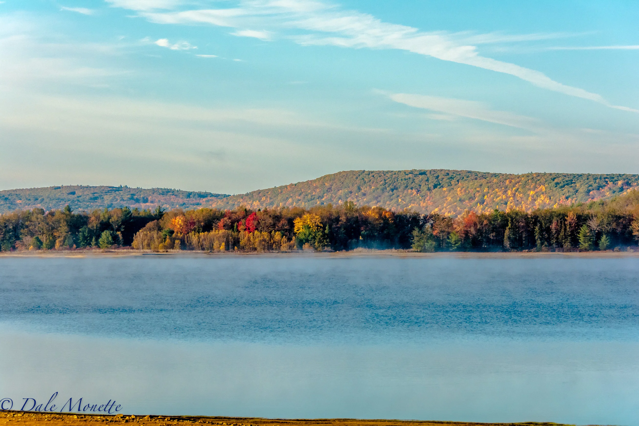 Early morning sun on the east side of the Prescott Peninsula at the Quabbin reservoir. 10/20/16
