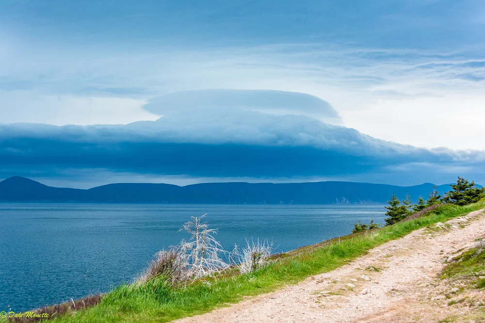 As i was getting ready to head out for a hike along the Atlantic shore this thunderstorm appeared right before my eyes! Needless to say I waited until it was over and over the ocean ! 6/13/17