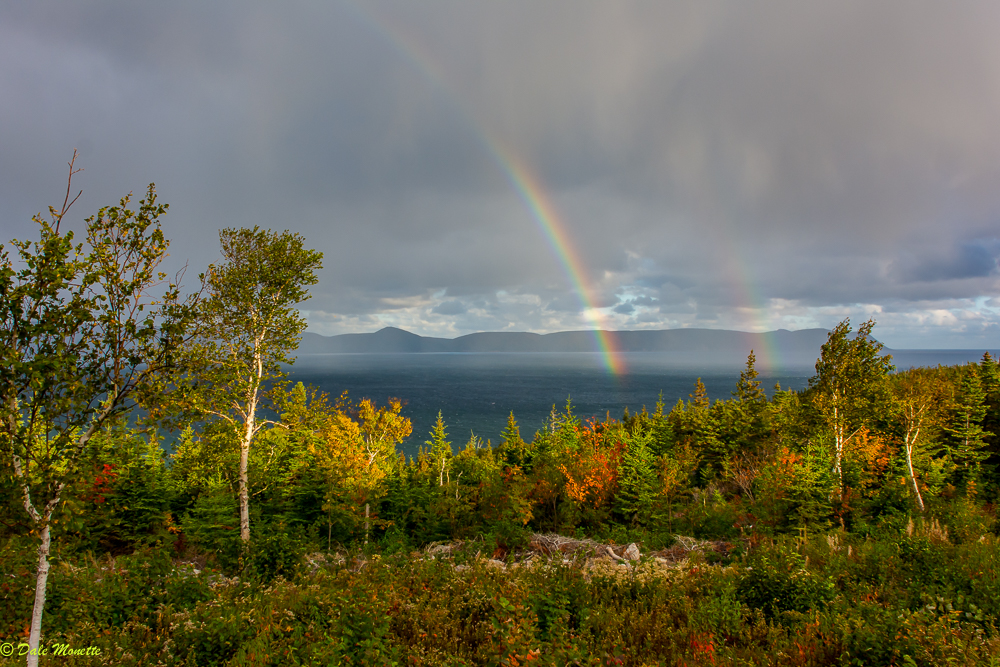   Did you know Cape Breton has the most rainbows per year in the world? &nbsp;I watched this one form into a double rainbow over the Aspy Bay this morning then head right towards me before disappearing. You can see the rain falling around it. &nbsp;1