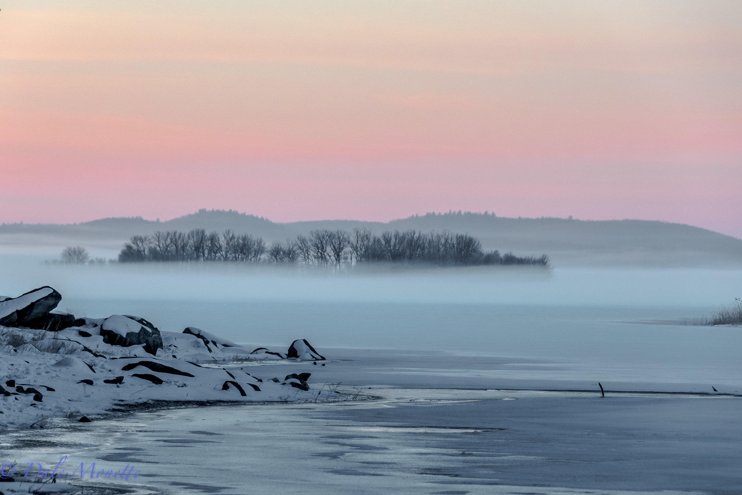   It's a rare thing to see fog when it's 14 degrees F at the Quabbin Reservoir,&nbsp; but here it was this morning !&nbsp; 2/19/18  
