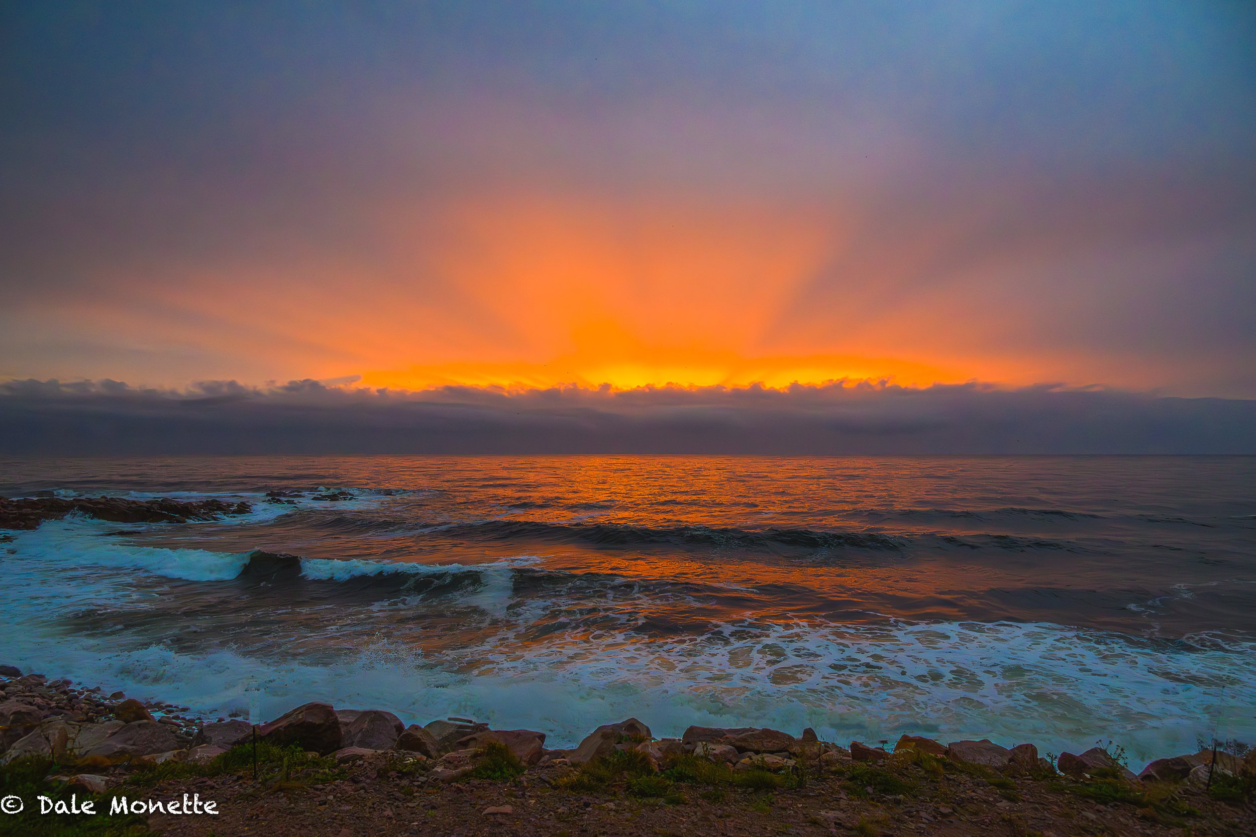   Sunrise from Neils Harbor, Cape Breton, Nova Scotia, Canada from last week on my 2 weeks stay. It poured quite a few days while I was there.  