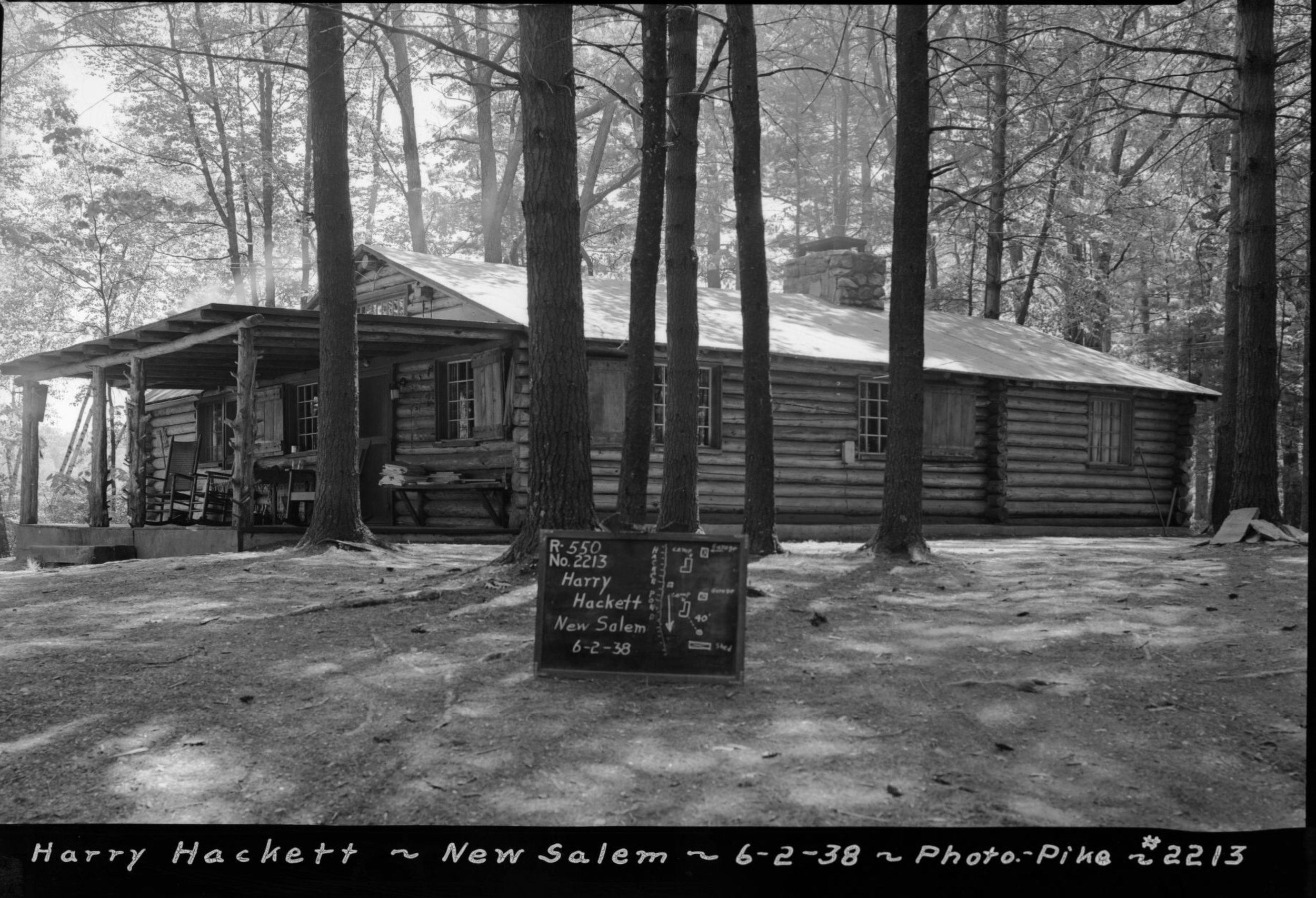   Harry Hacketts camp was located on Hackett (Bassett) Pond in the north Quabbin area.   You can still see the foundation and the chimney is also still standing.   