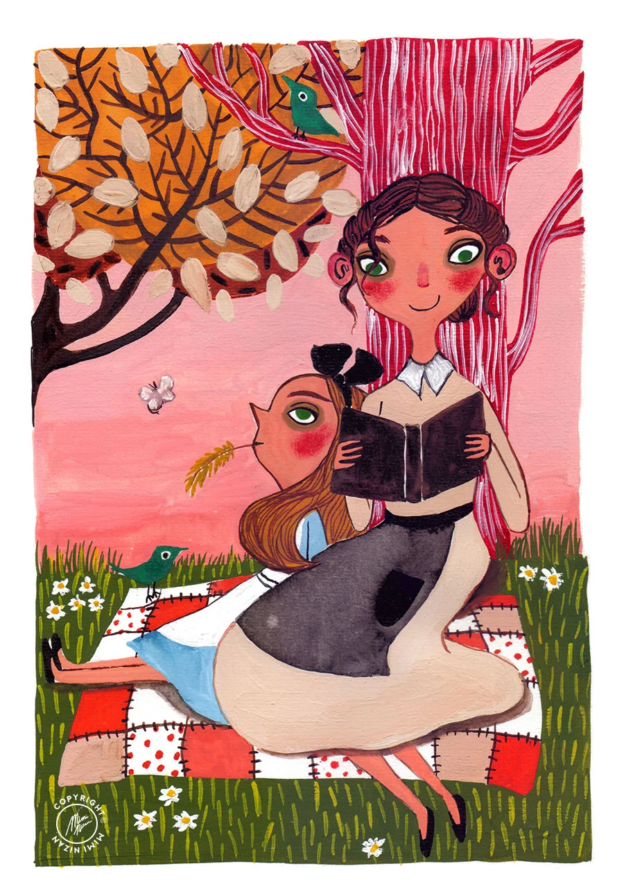 Alice in Wonderland illustration 1 by Mimi Nizan klein.jpg