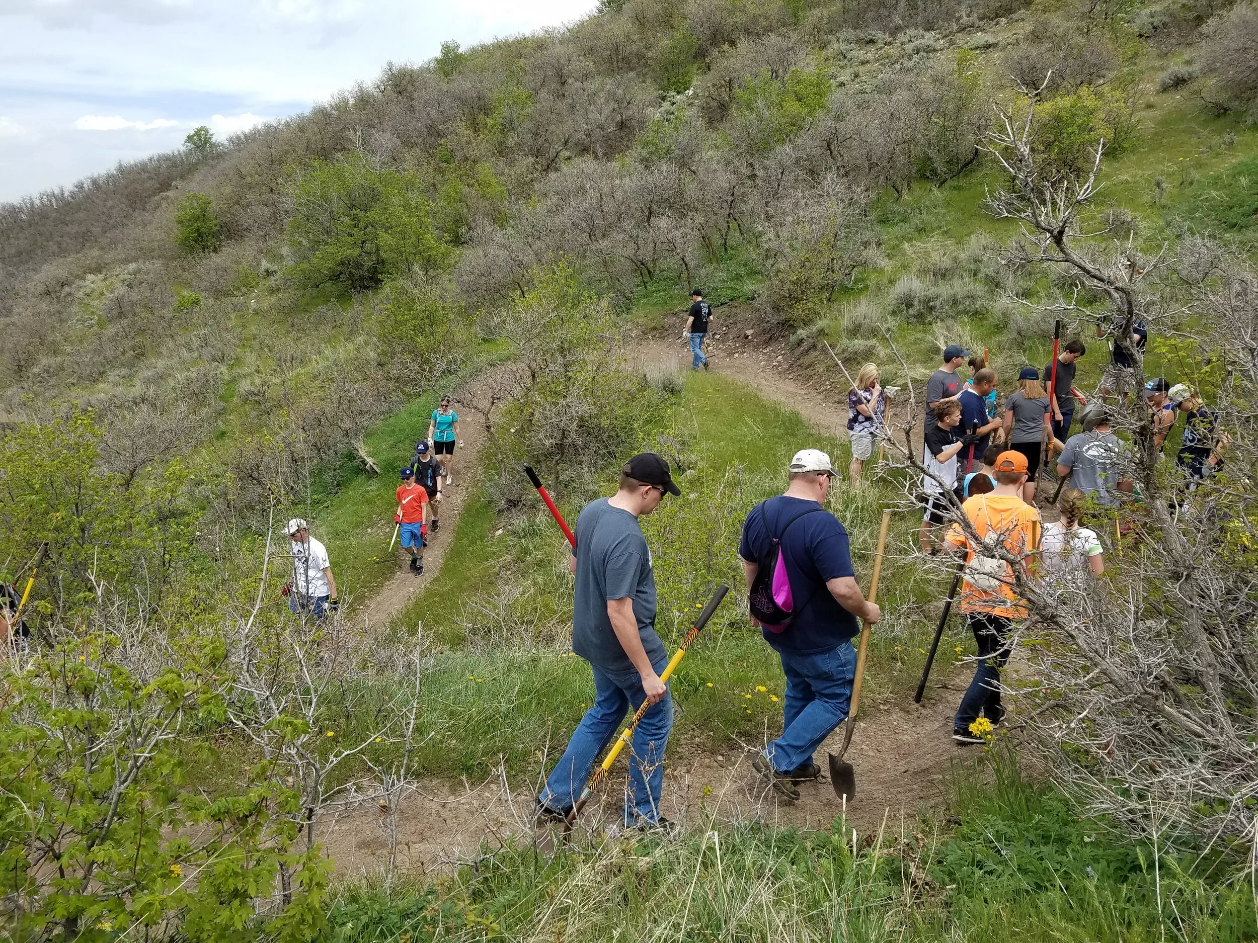 Pictured above: Corner Canyon providing maintenance on Rush - 2017