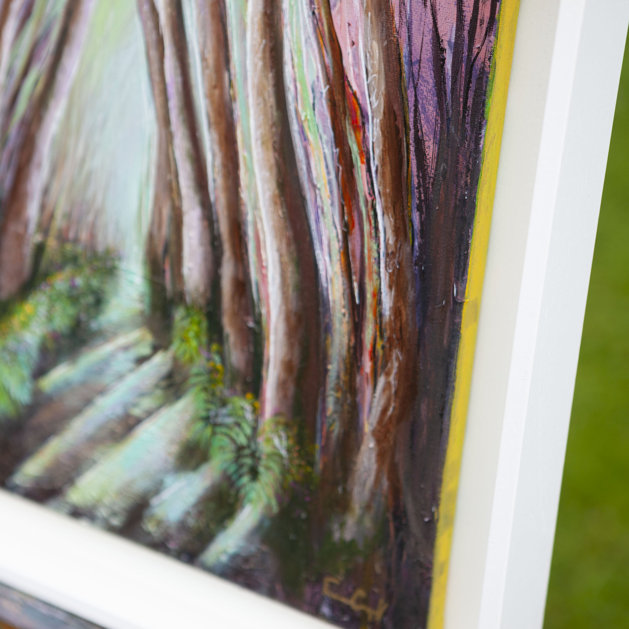 Paintings of forest trees nature flowers, Irish nature landscape painting, Belfast artist, Northern Ireland art, gift art