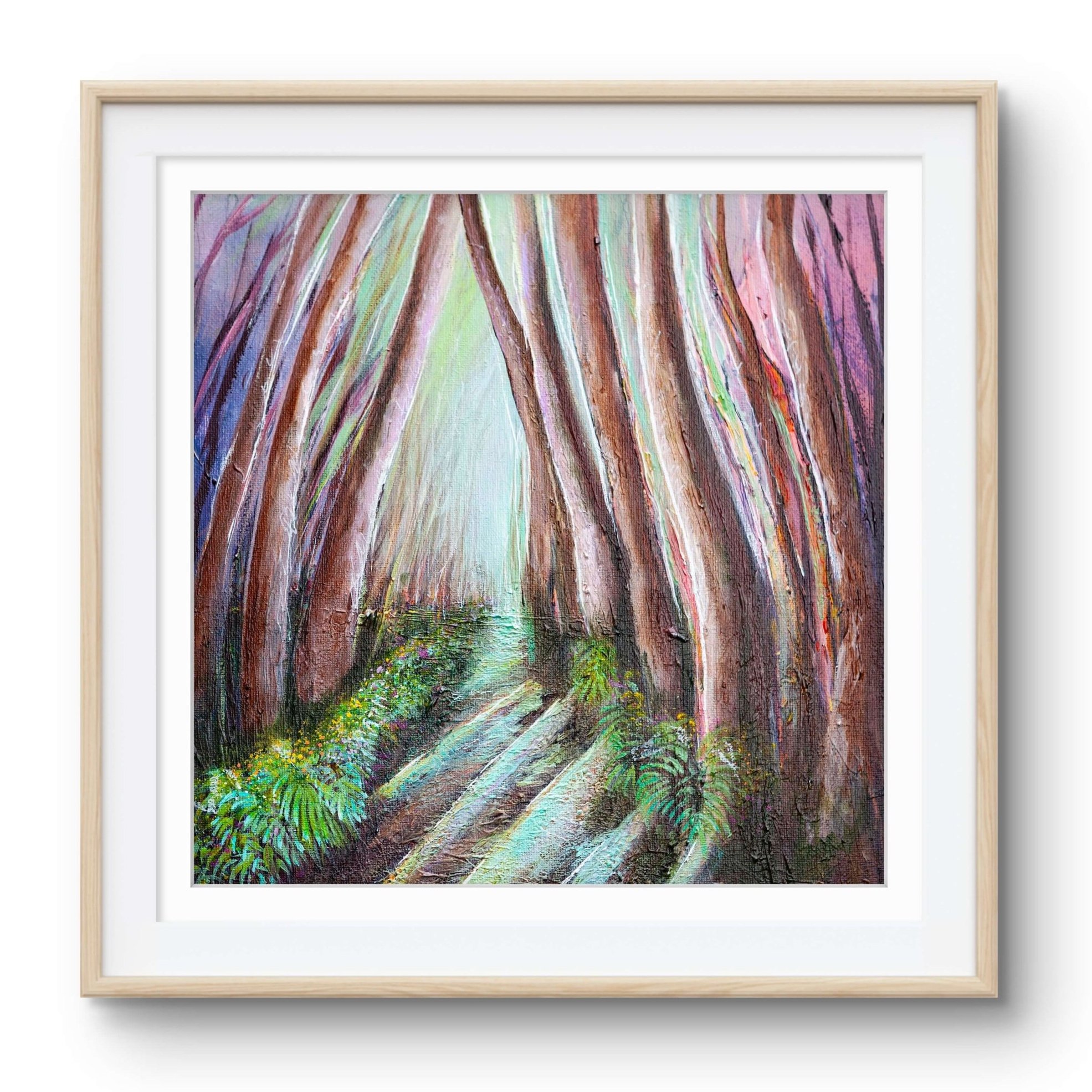 contemporary irish art, forst painting for sale, tree painting, tree art, belfast artist, nature art, gifts for outdoors people
