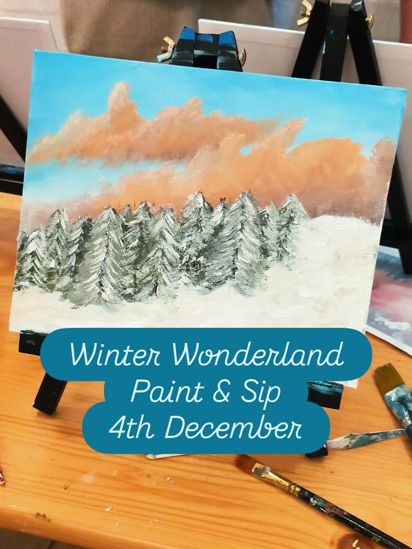 ❄️☃️Winter Wonderland Paint &amp; Sip 
4th December
6.30pm @boundarytaproom 

Join us next Thursday 4th December for a cosy, winter theme painting workshop, where we&rsquo;ll be getting in the festive mood with a few boundary brews and painting a Win