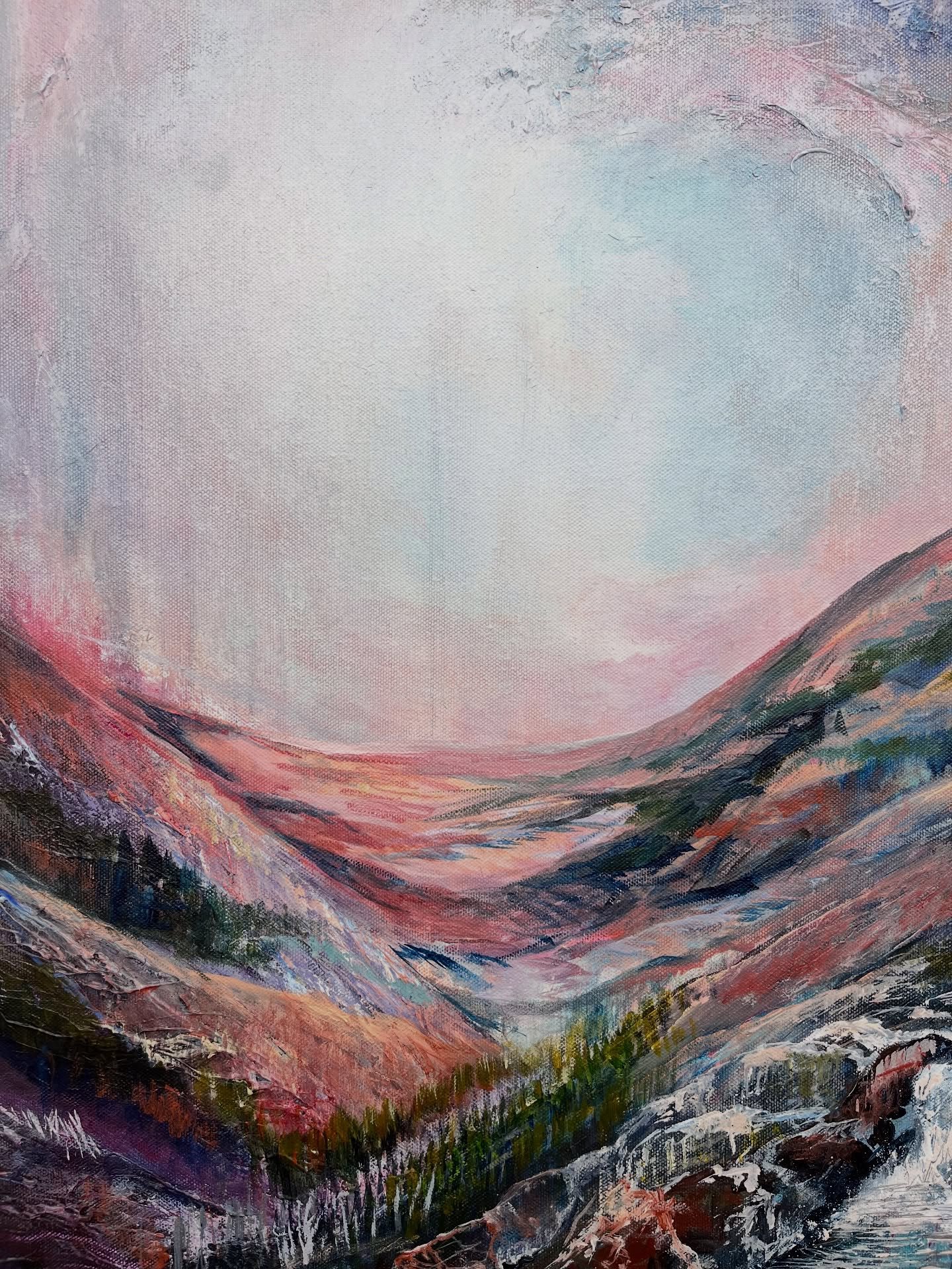 &lsquo;Lost in the Moment&rsquo; 

Transports you to the pools of the Bloody Bridge in the Mourne Mountains. The river walk gets its name from its gruesome past, as a massacre occurred here during the 1641 Irish Rebellion, turning the water red. 

Th