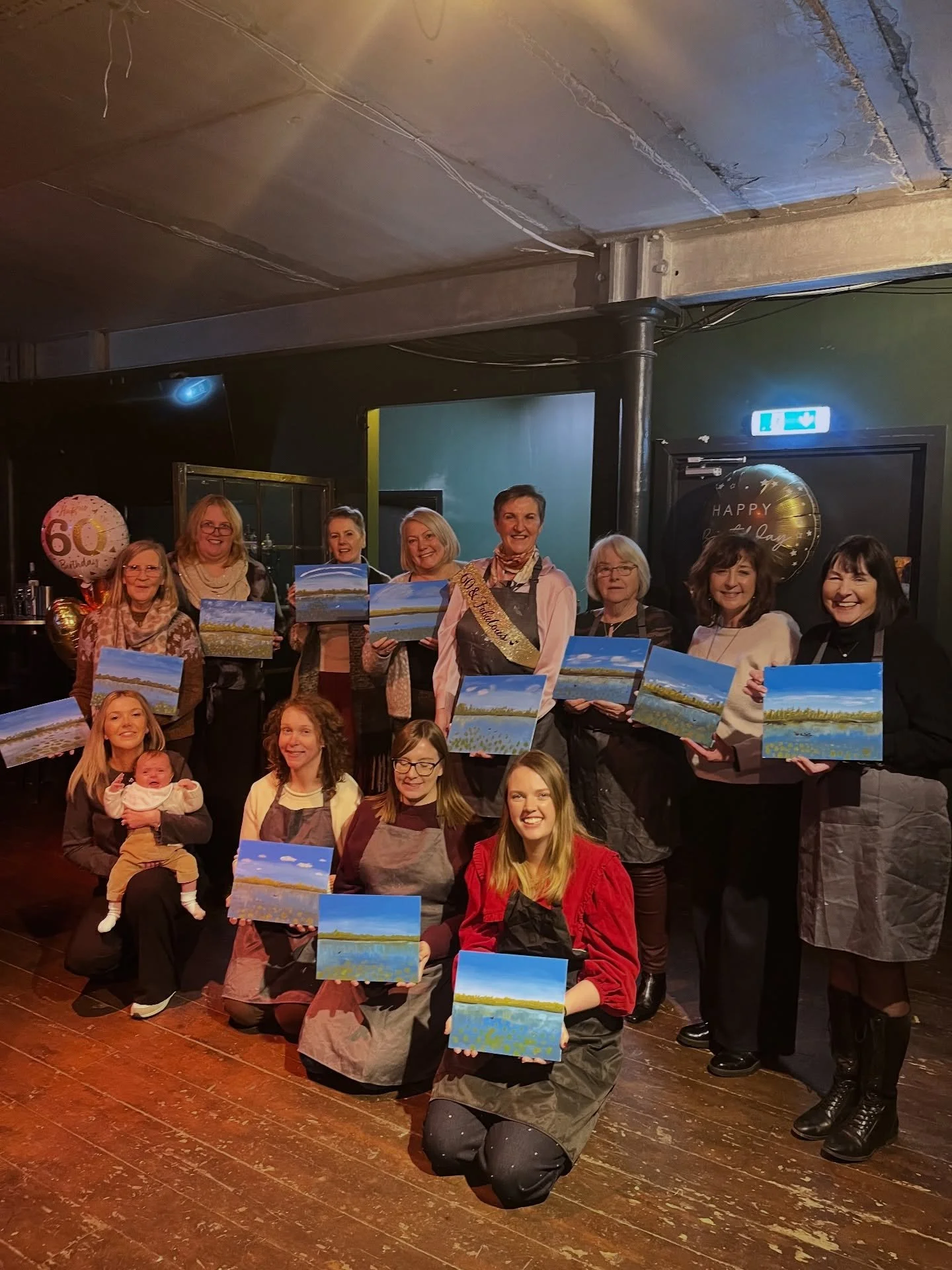 🥳Celebrating with your best friends and family- what better way to spend your 60th Birthday! We painted beautiful Loughgall country park with this fab group of ladies in the @pressroombelfast on Saturday for the lovely Heathers Birthday! 

Organisin