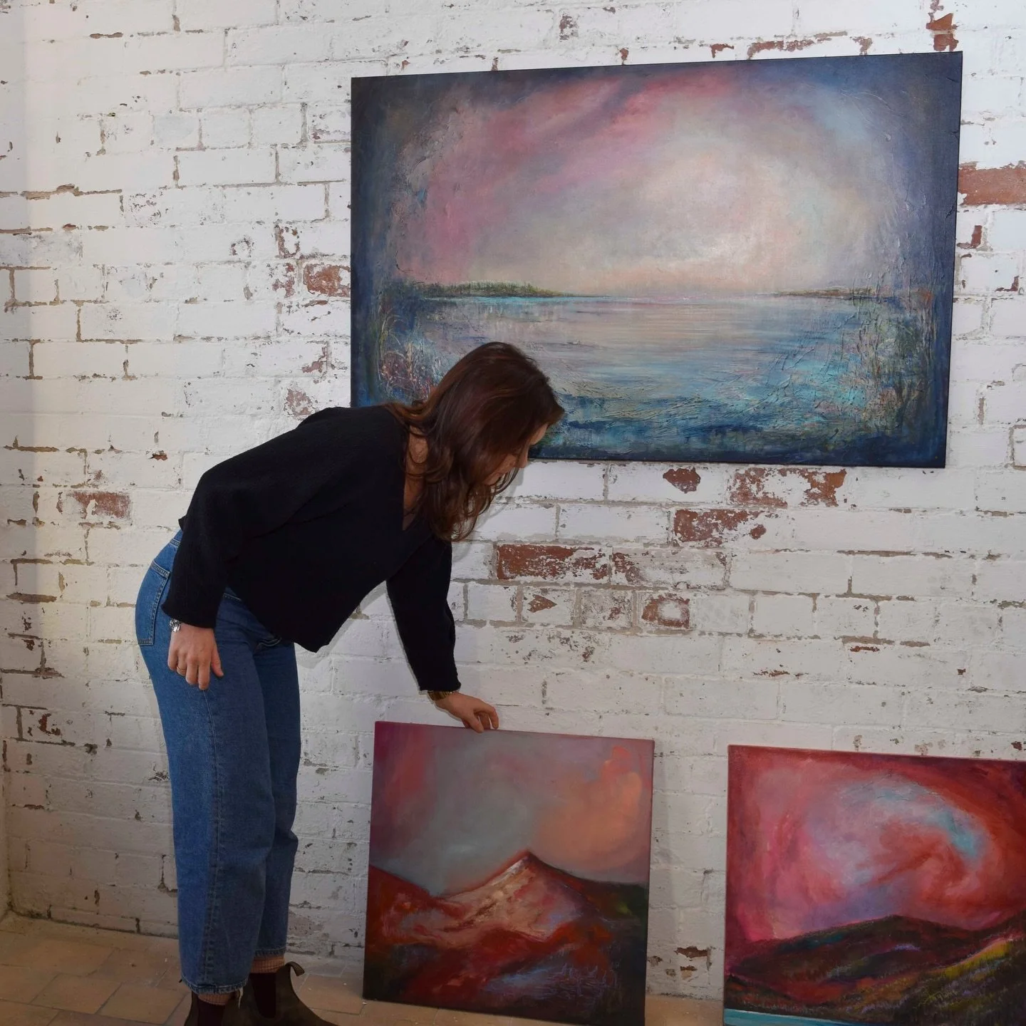 Looking back over some photos from last year with some of my paintings in a beautifully sunset lit Portview Trade Centre. 

The lovely Greg at @belfaststreetphotographer invited me to have some photos taken with my art before the opening of my solo e
