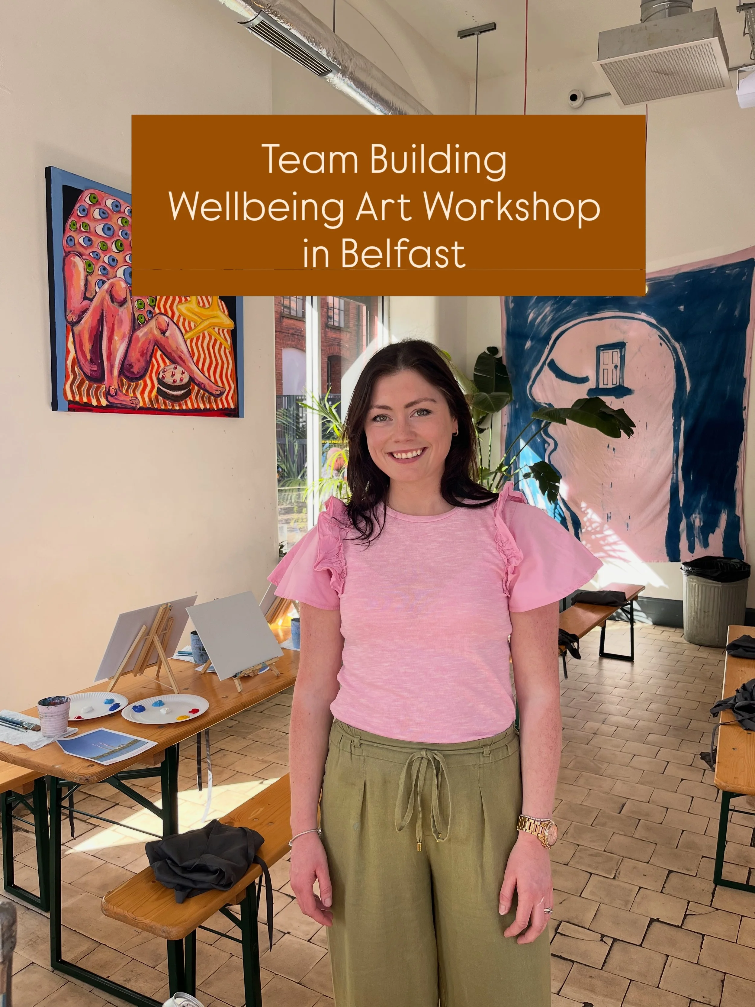 &ldquo;We had an amazing class with Eimear! She taught us so well and was so encouraging. The whole thing was so much fun, would 100% recommend!&rdquo; - Kelly

Last week I hosted a wellbeing painting workshop for the team at @frontlineinsurance in @