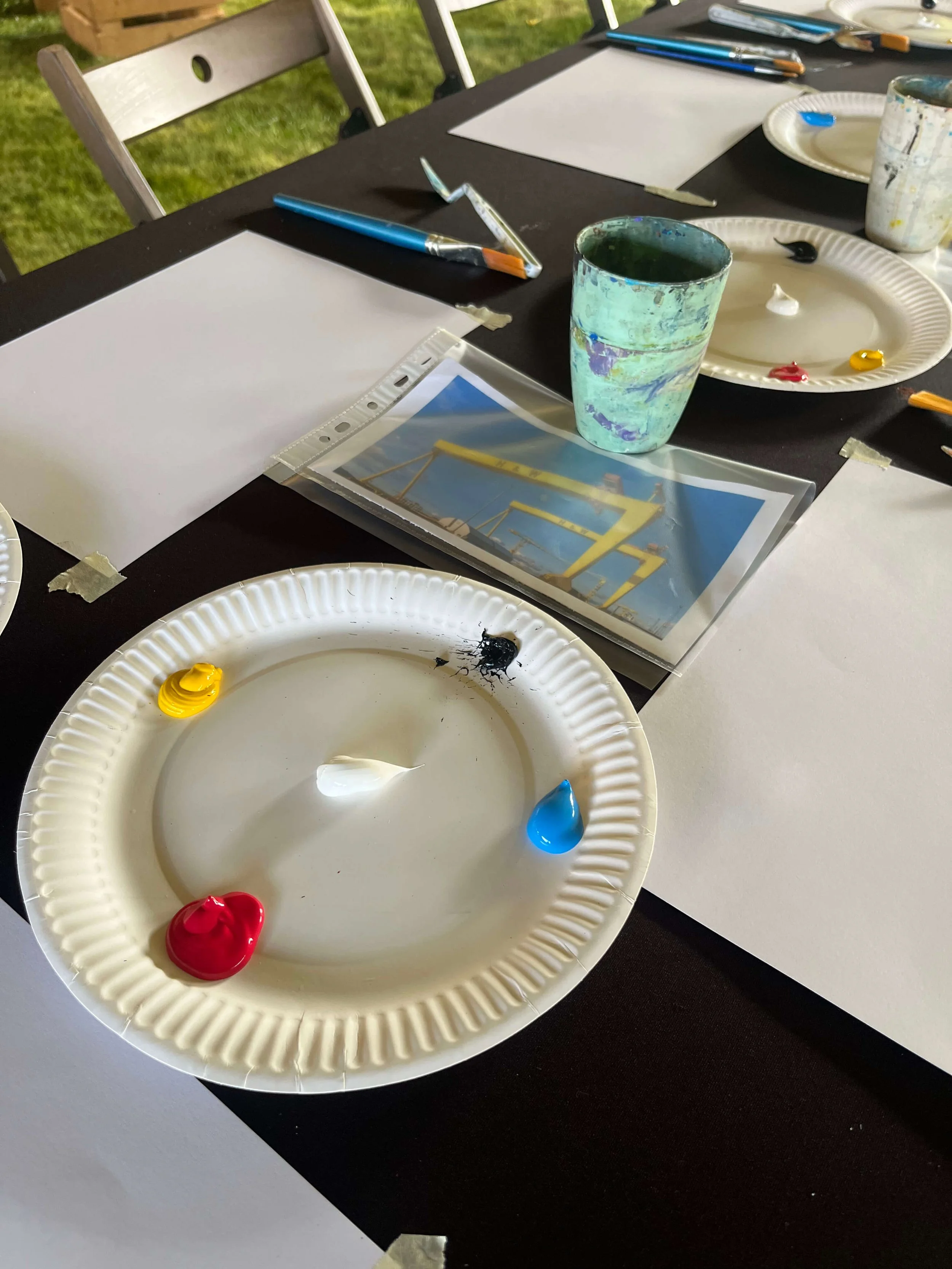 Team building paint and sip belfast
