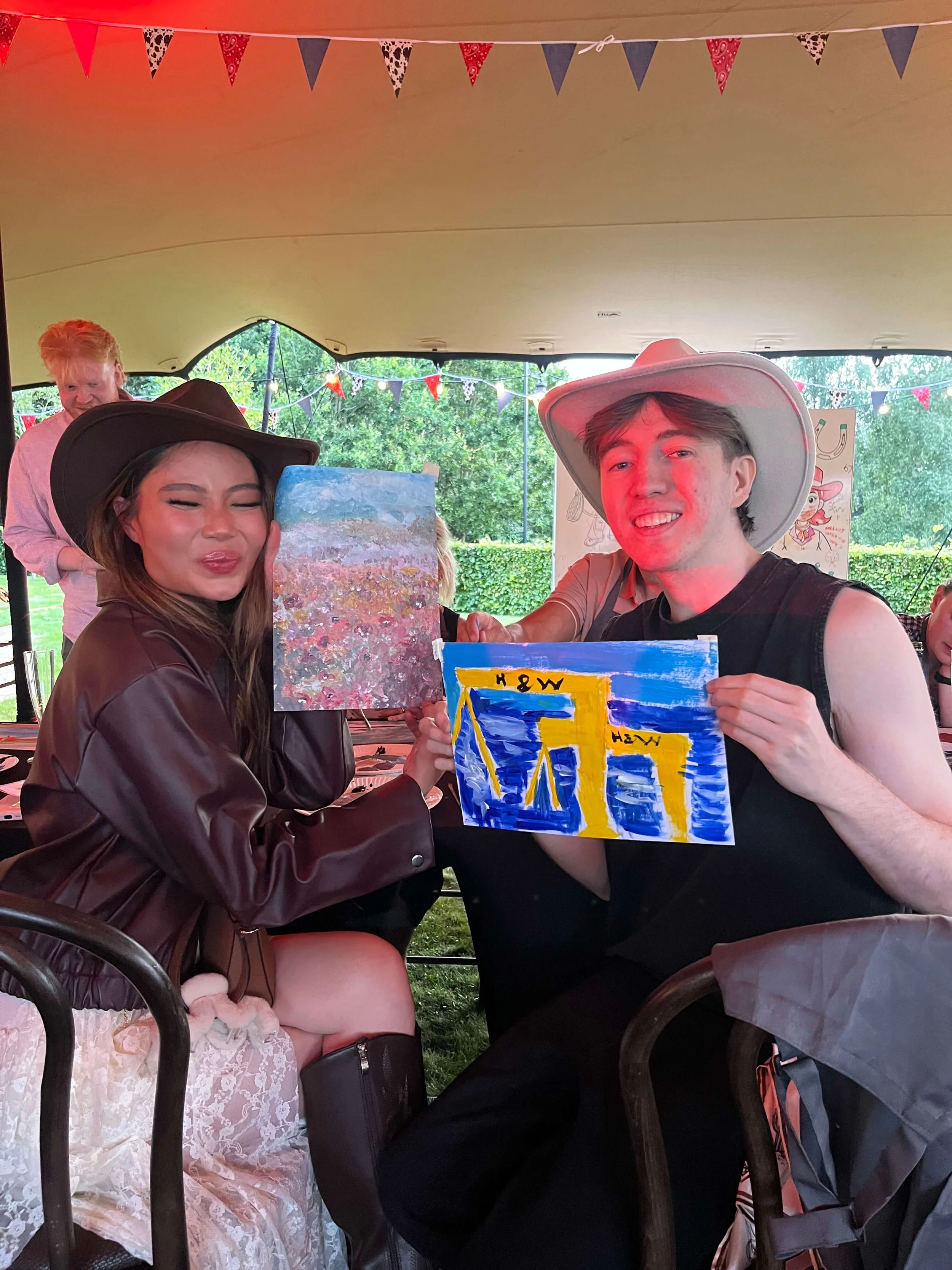 Team building paint and sip belfast