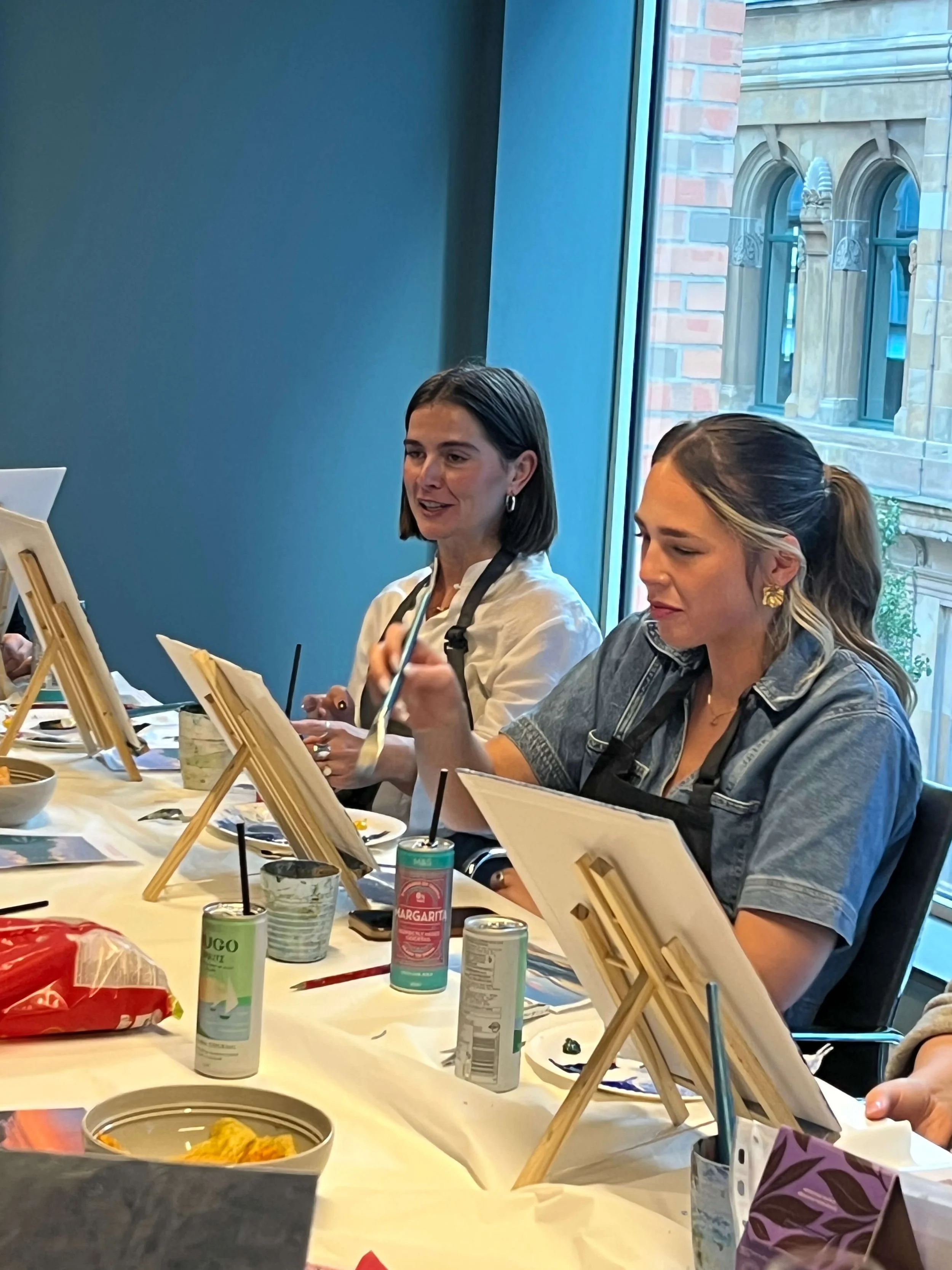 Team building paint and sip belfast