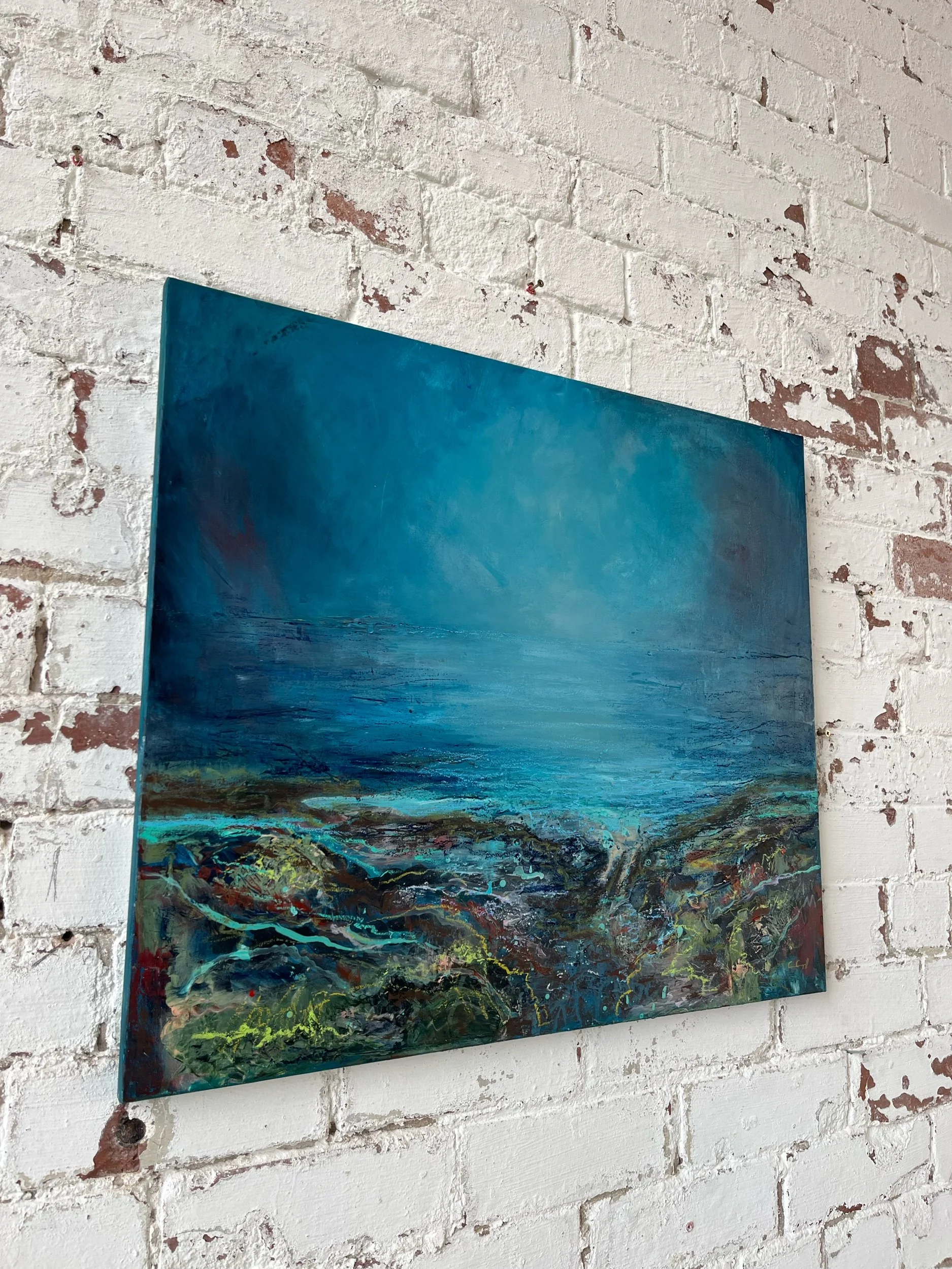 Irish landscape painting by Belfast artist Eimear Campbell