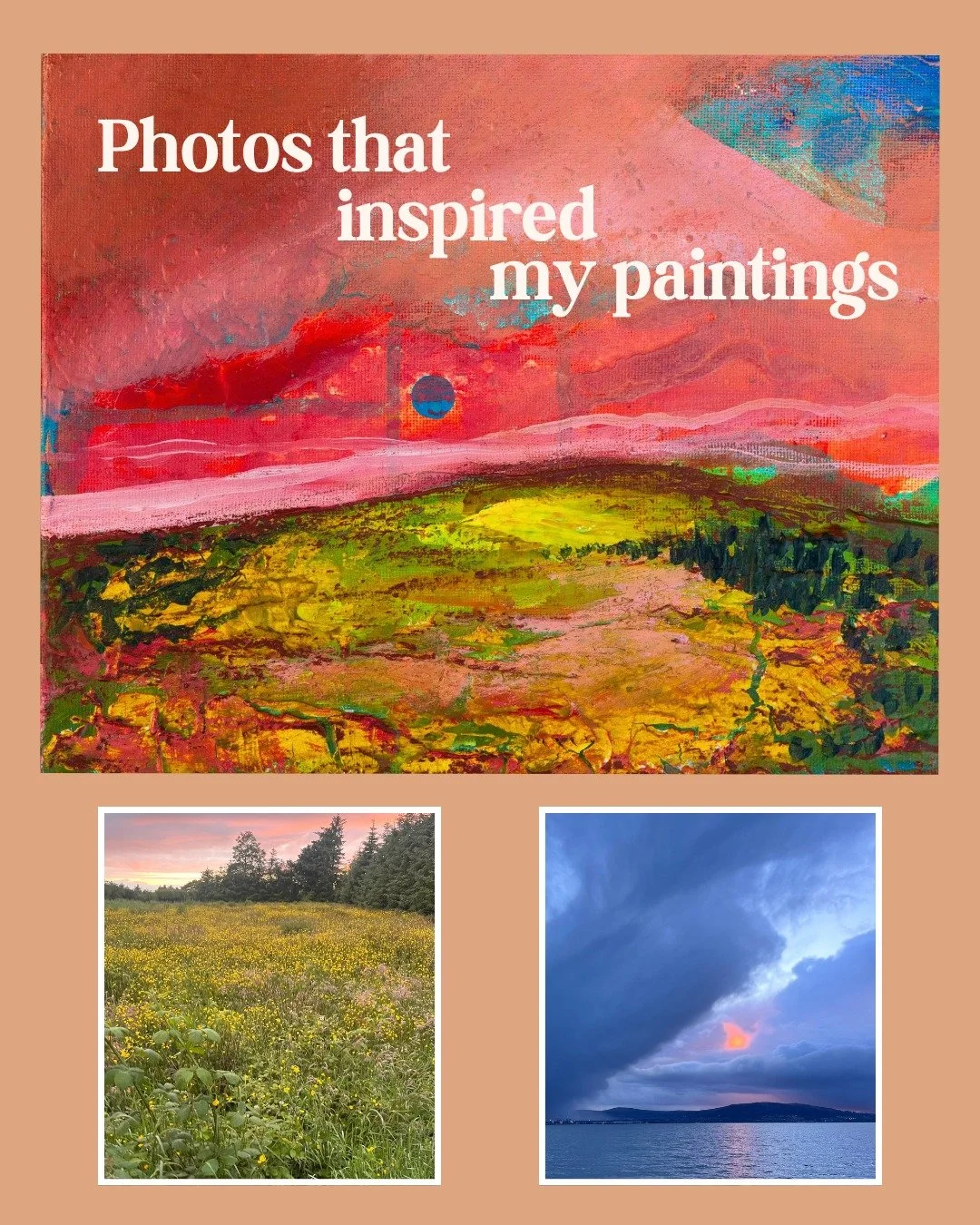 Photos that inspired my paintings 🌿
Sometimes I&rsquo;ll take a photo without really thinking much about it, and months or even years later, elements of that moment will find their way into a painting - often subconsciously.
It might be the particul