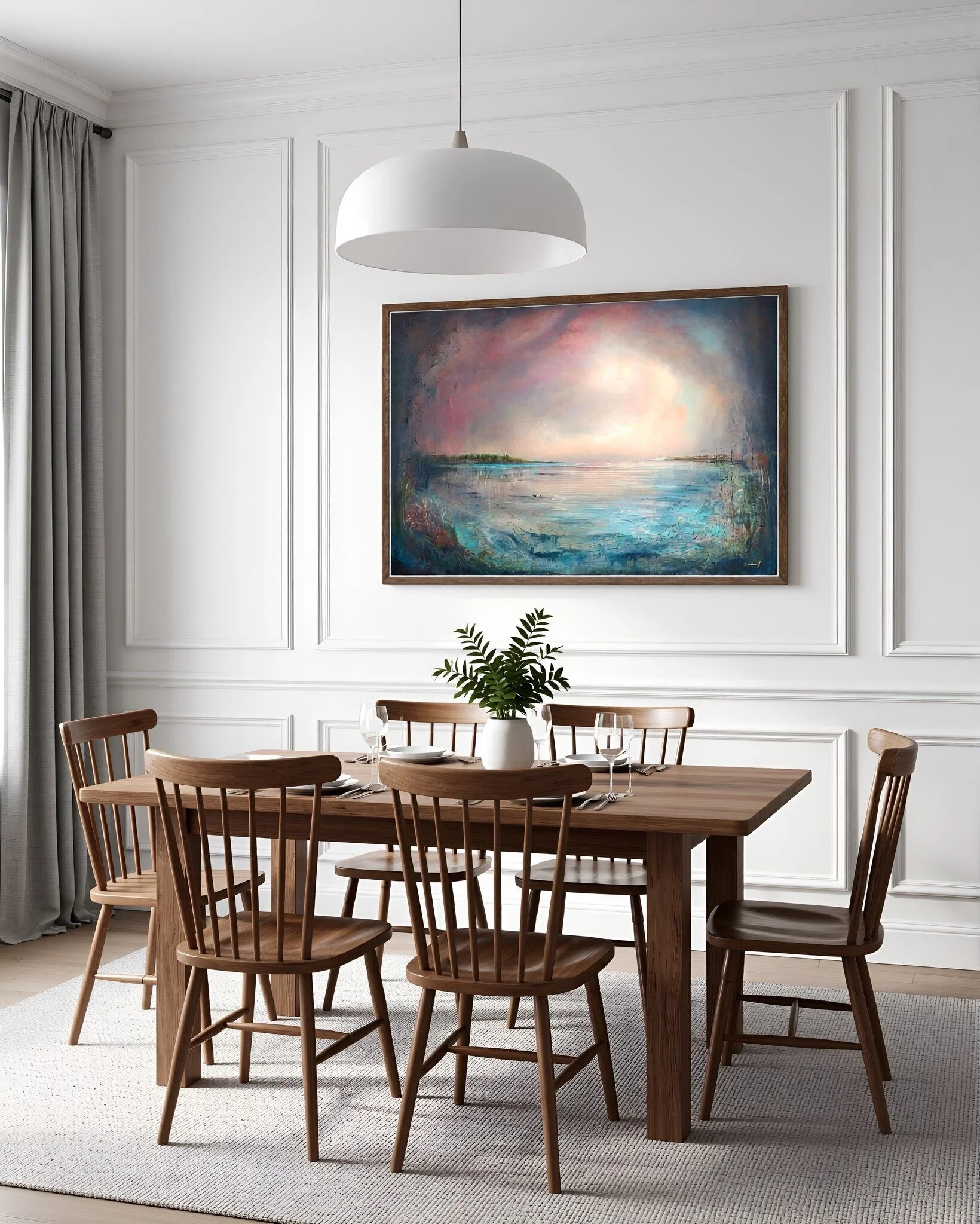 A huge A0 print makes a statement in any home. 'Slow Days' is one of my favourite paintings from last year, it's so calming when the light catches the skyline. 

Limited edition prints available via my website at eimearcampbell.com - Link in

 #Conte