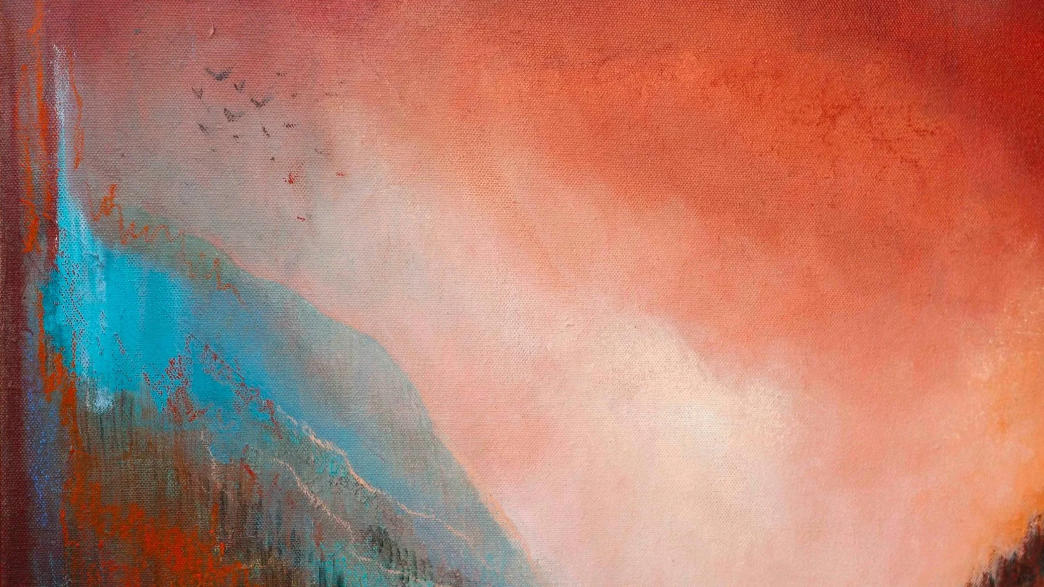 Irish landscape abstract painting by Eimear Campbell