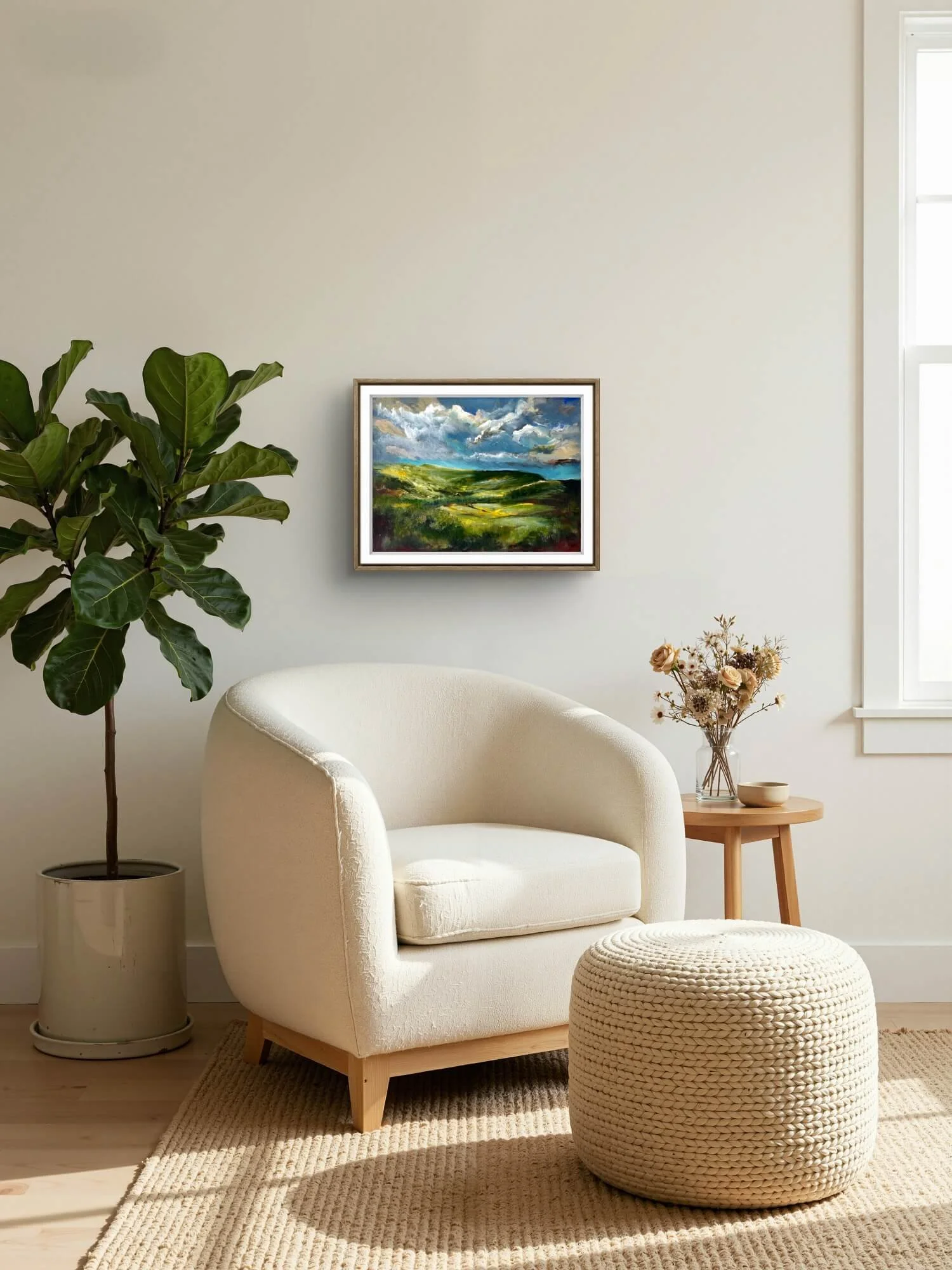 Irish landscape painting of the Sperrin Mountains by Irish artist Eimear Campbell