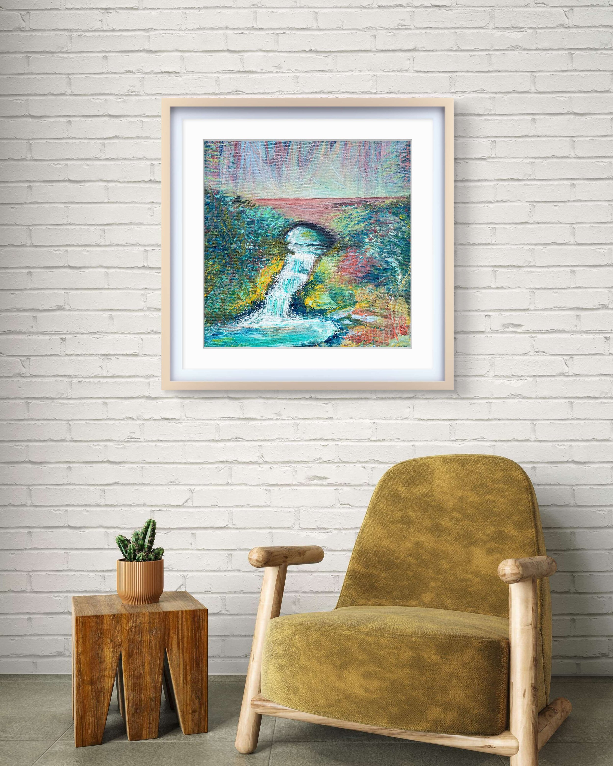Contemporary nature painting, limited edition print. Irish artists prints for sale. Northern Ireland art. Belfast art, Mourne Mountains painting, Slieve Donard