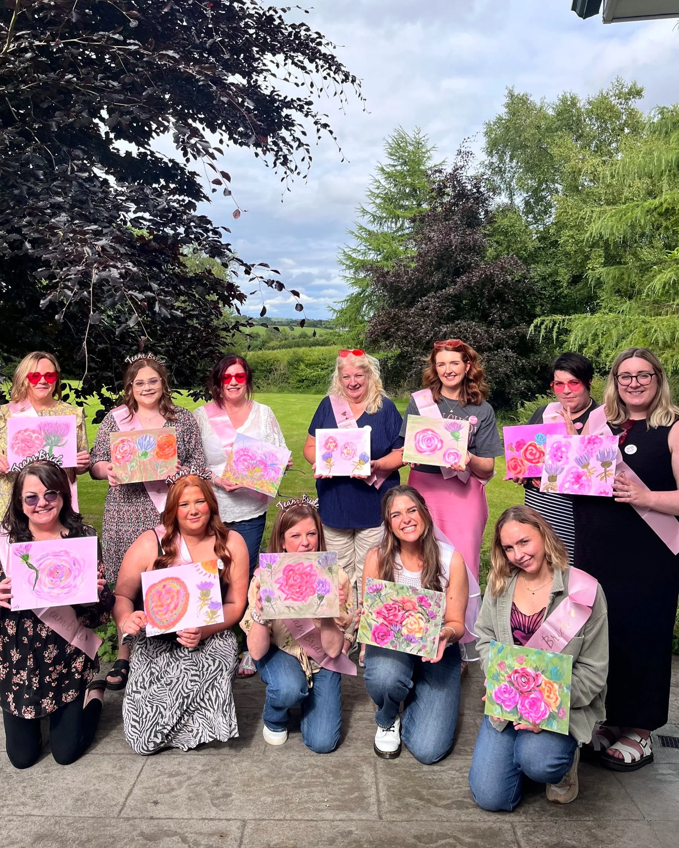 Hen Party Paint and Sip Belfast Northern Ireland