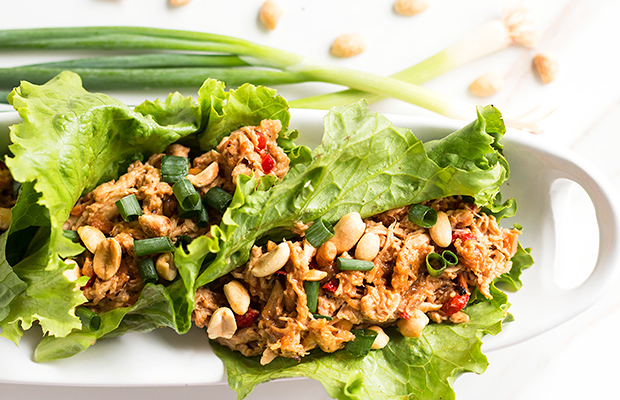 Thai Me Up Chicken Lettuce Wraps — Tovita Nutrition