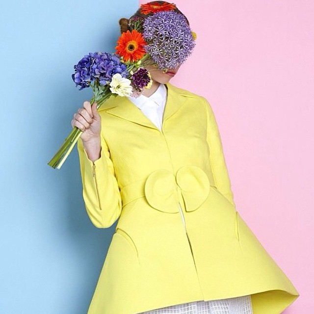 #fashion #art #beauty #design #yellow #pastels #pink #blue #backdrop #flowers #inspiration #summer #beauy #hair #makeup #lightness #enjoy